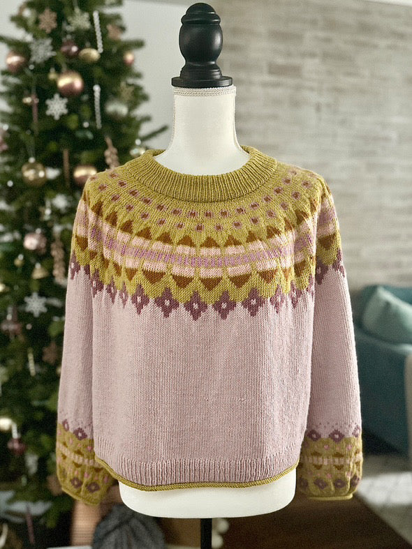 Garden Genser Sweater Kit by Shay Johnson (the original colours)