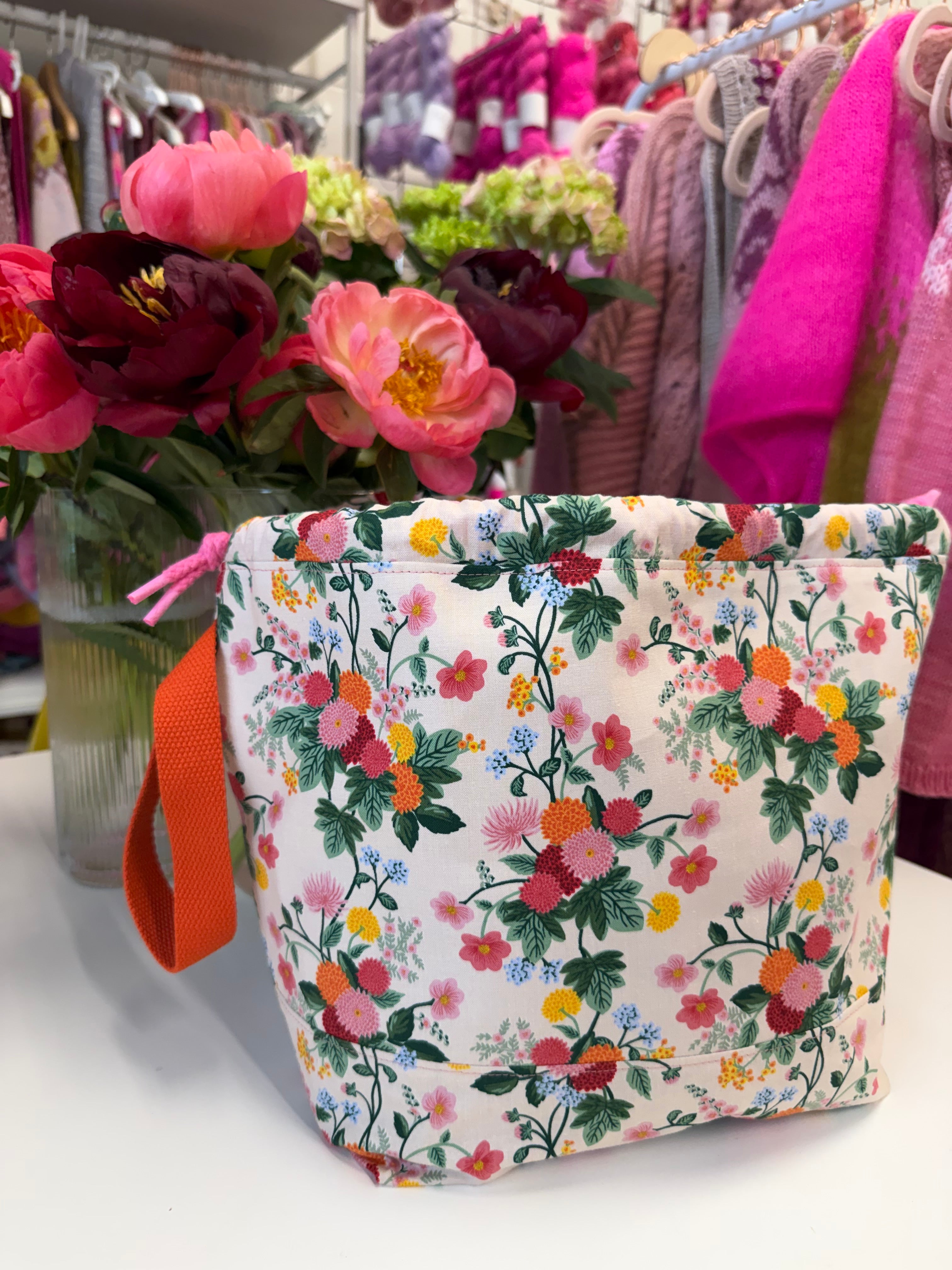 Made to order - Project Bag Style 01 -  Dahlias