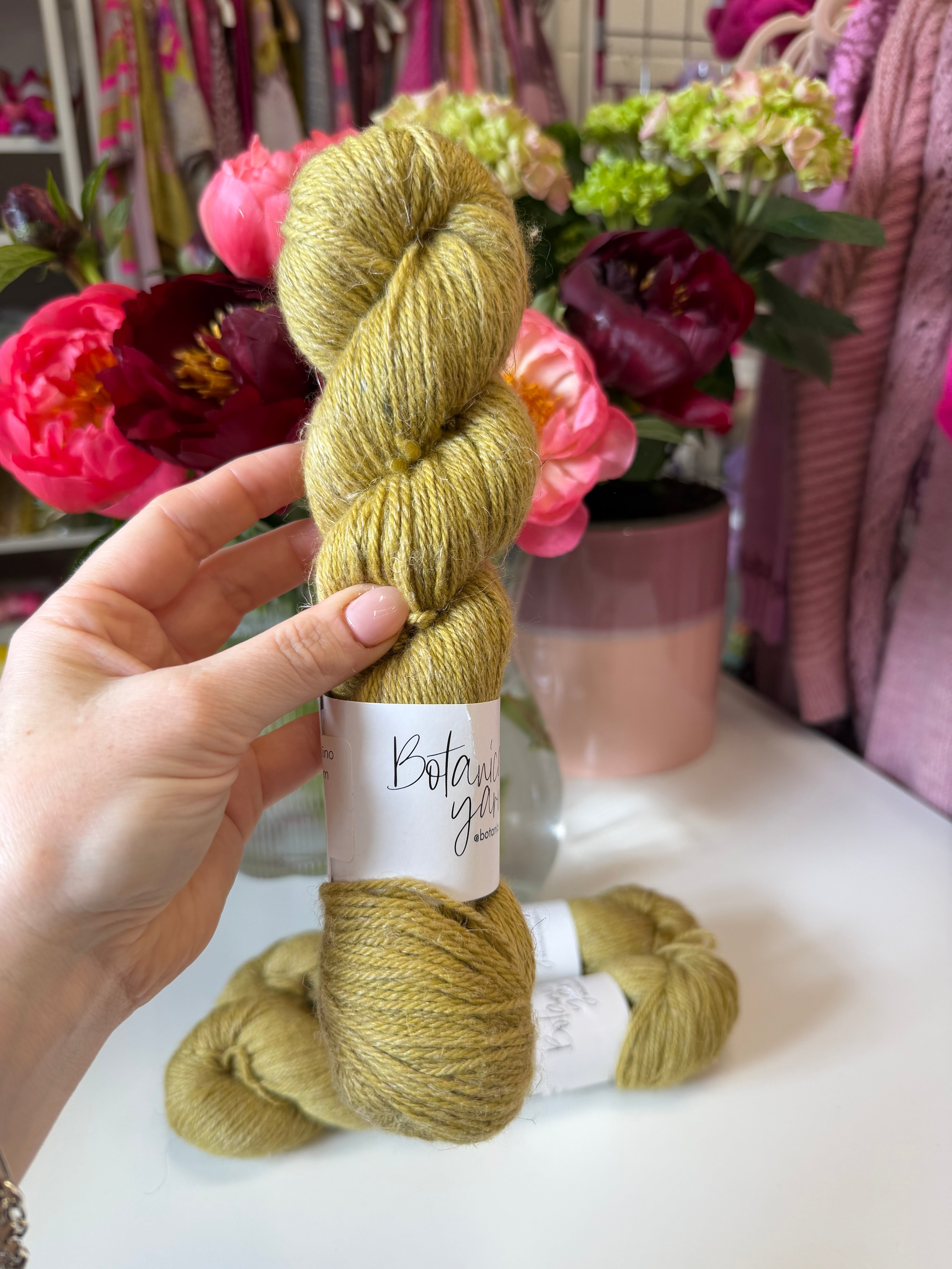 READY TO SHIP - 3  x 100g DK Alchemilla Mollis Merino Linen
