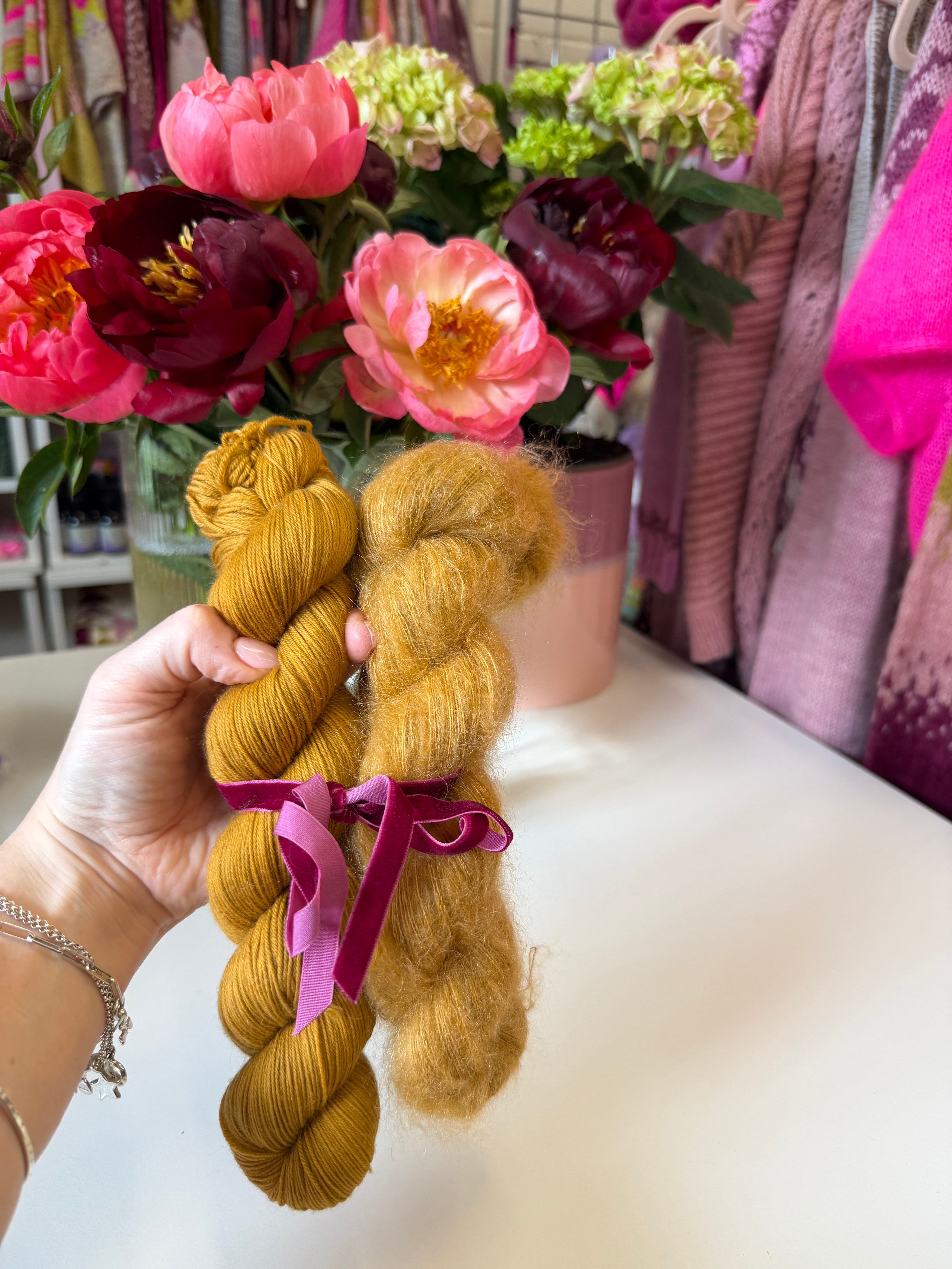 READY TO SHIP - Mohair & Merino Bundle - Gingerbread