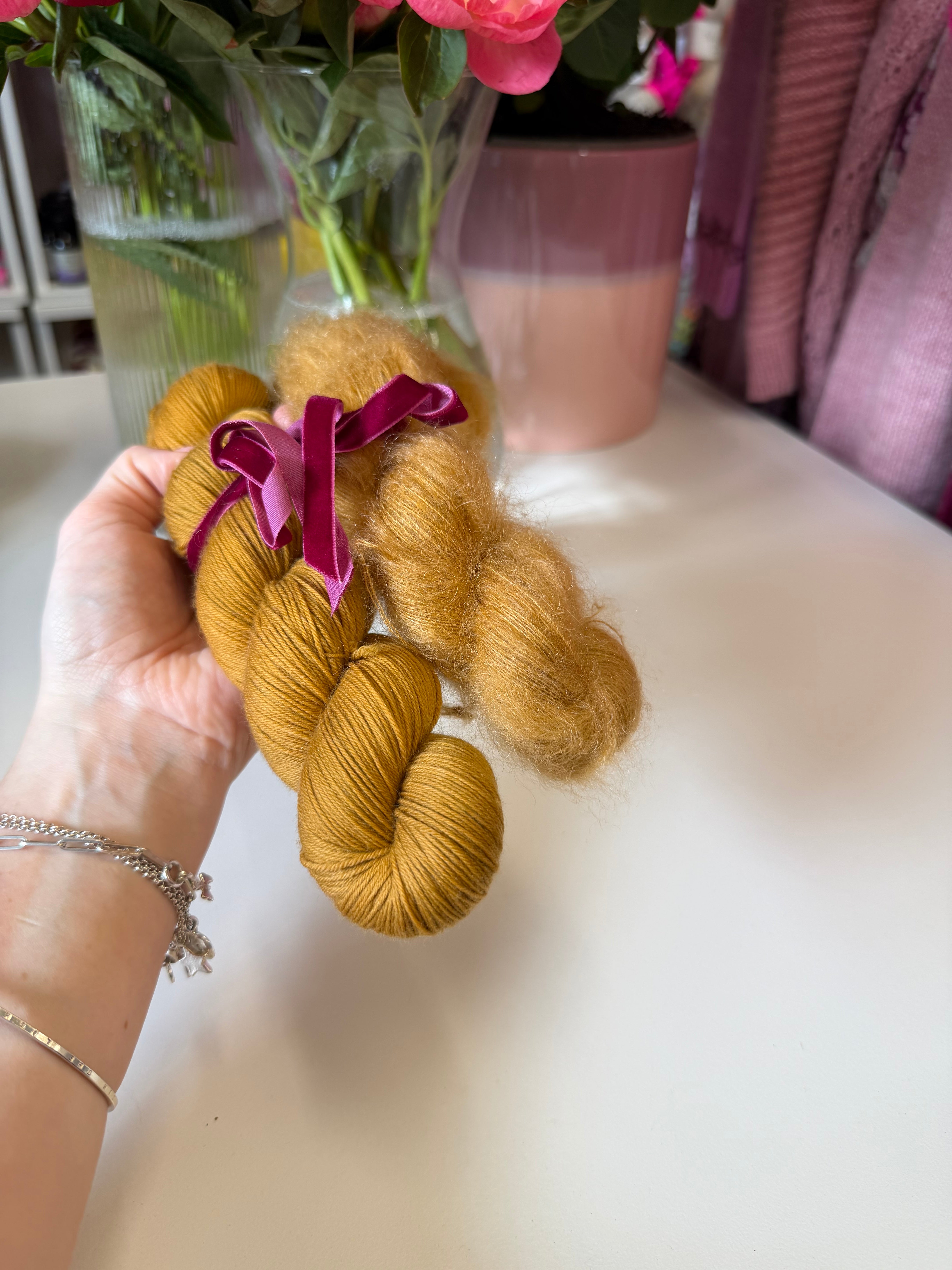 READY TO SHIP - Mohair & Merino Bundle - Gingerbread