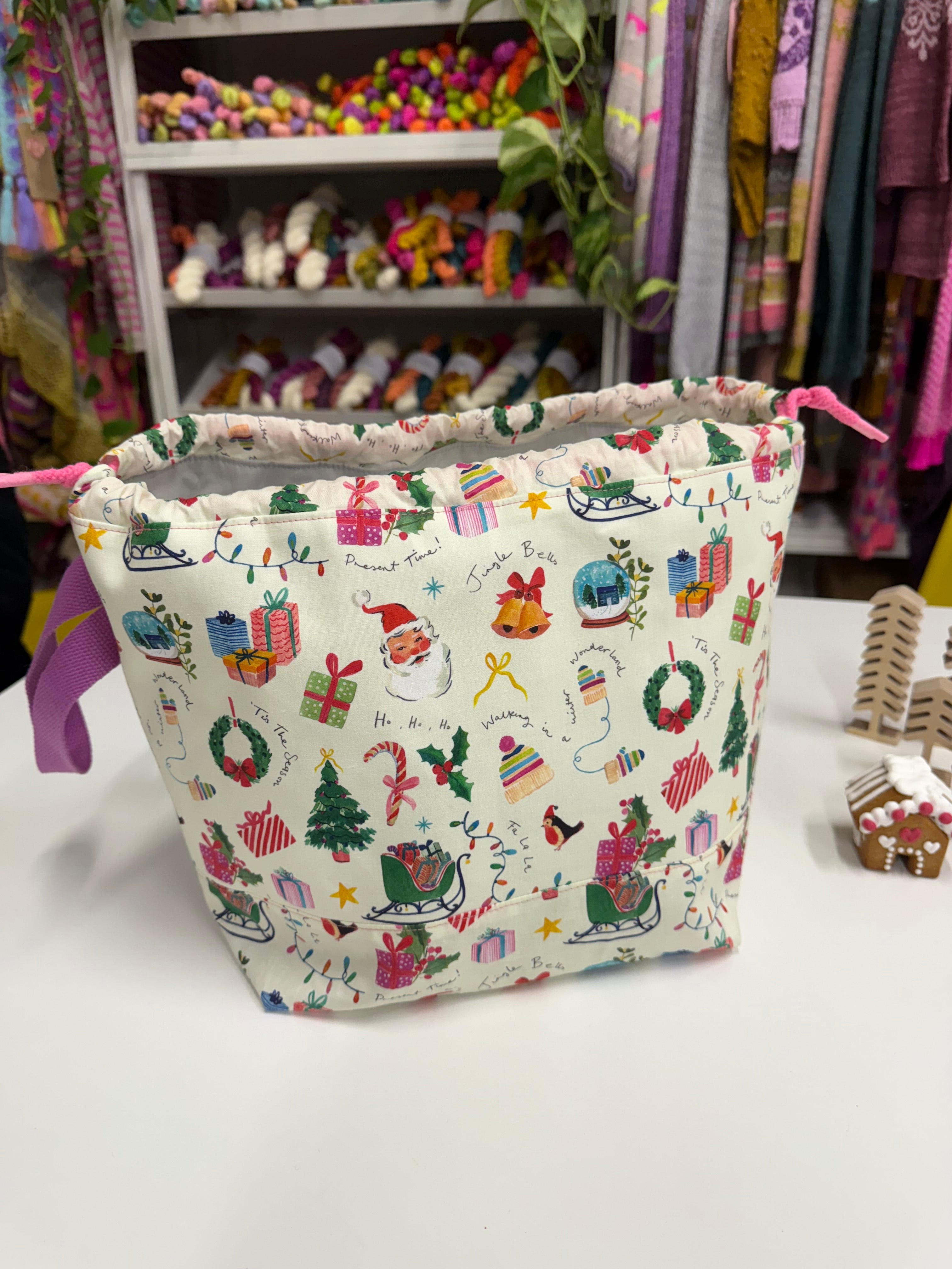 Made to order - Project Bag Style 01 - Festive Larger Illustrations