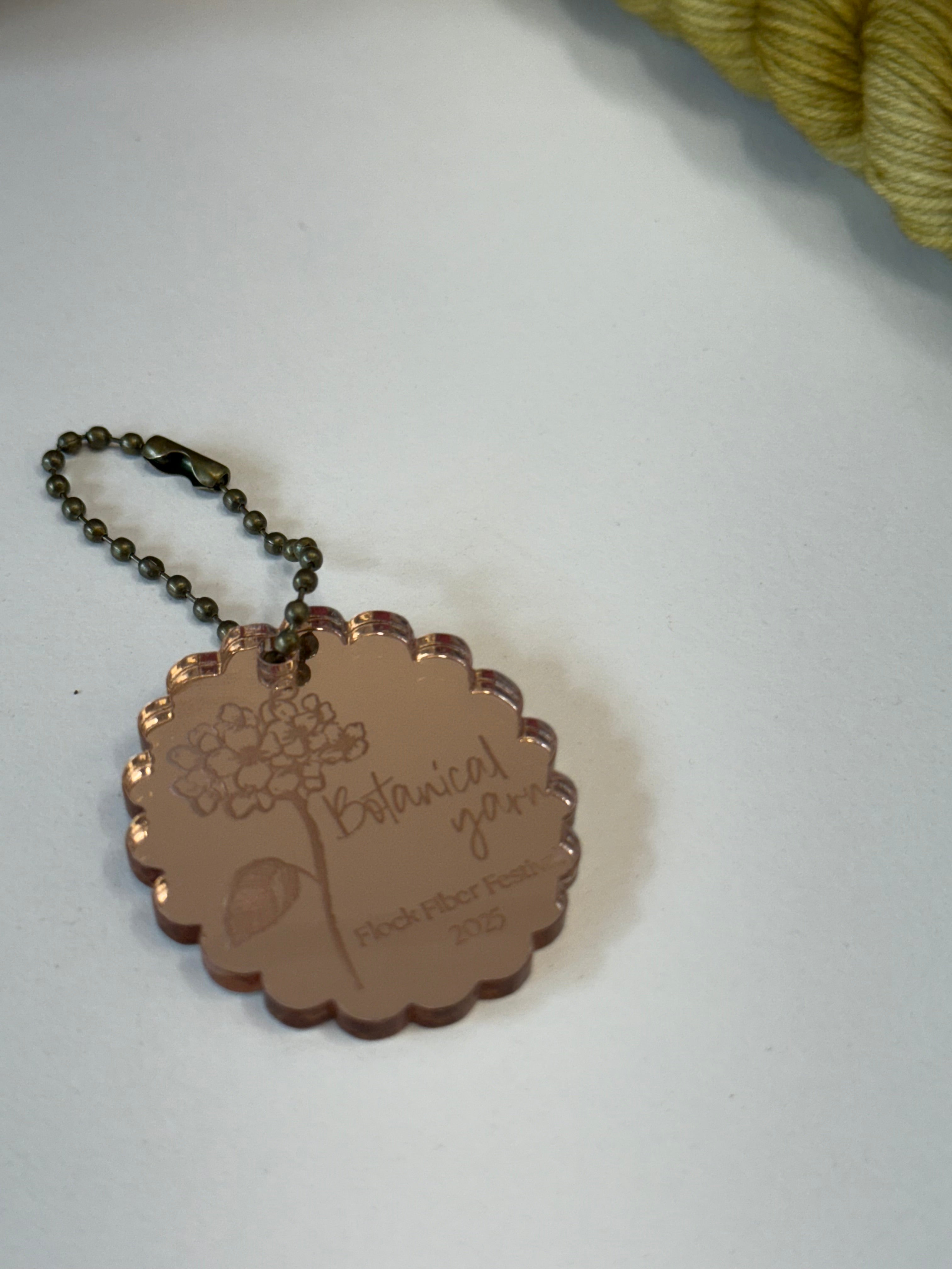 Flock Fiber Festival Project Bag Charm / Keyring