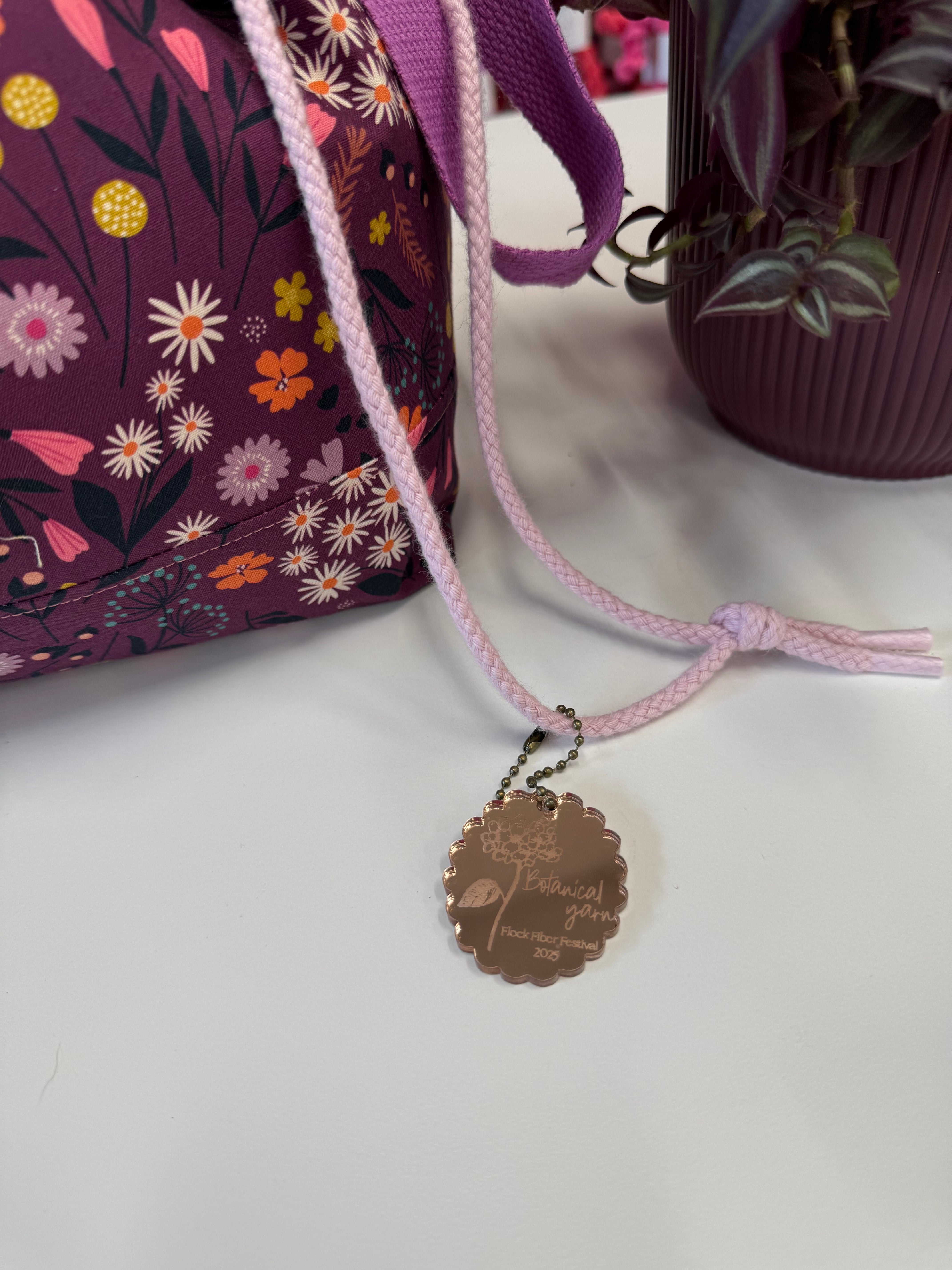 Flock Fiber Festival Project Bag Charm / Keyring