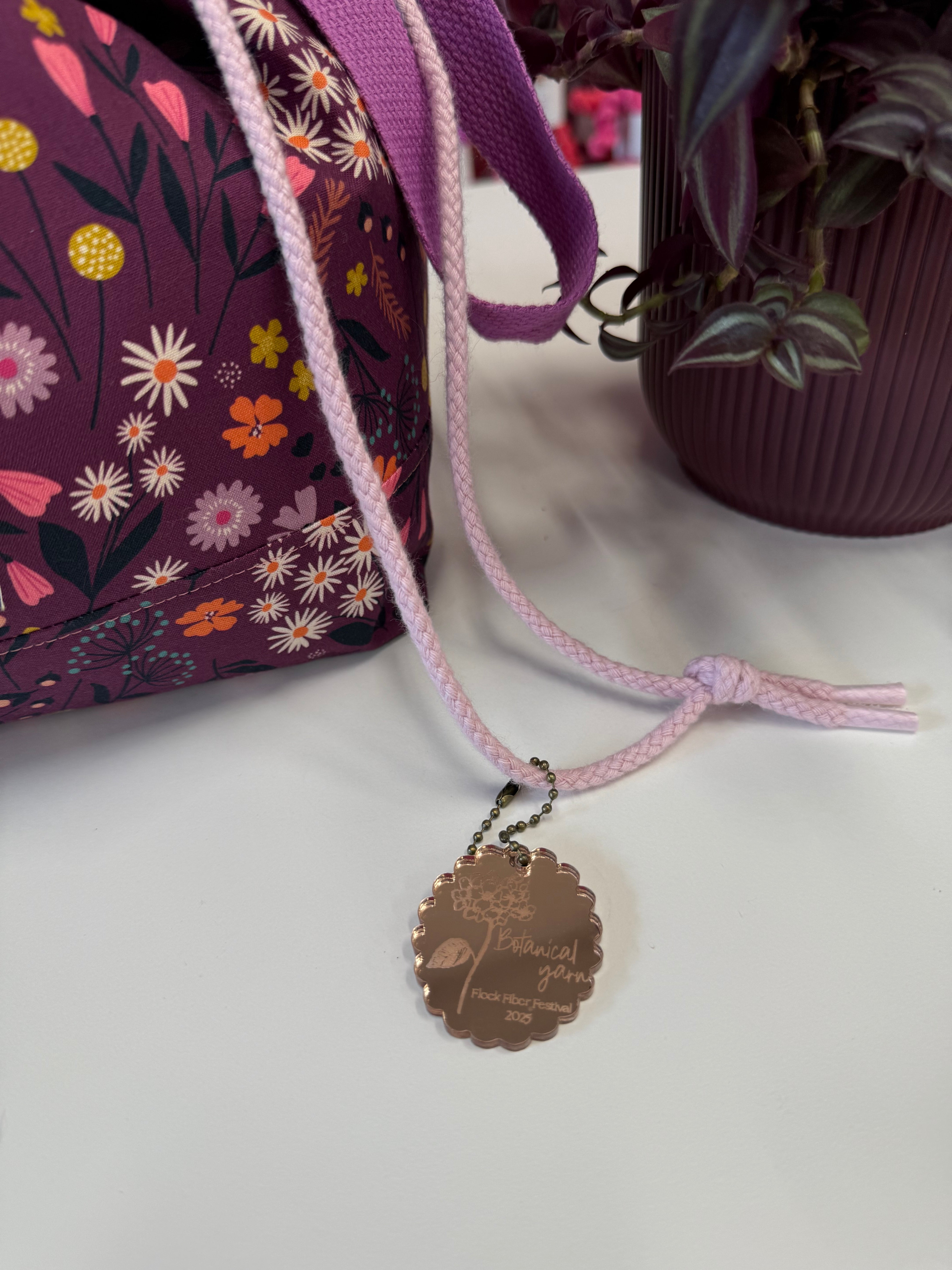 Flock Fiber Festival Project Bag Charm / Keyring