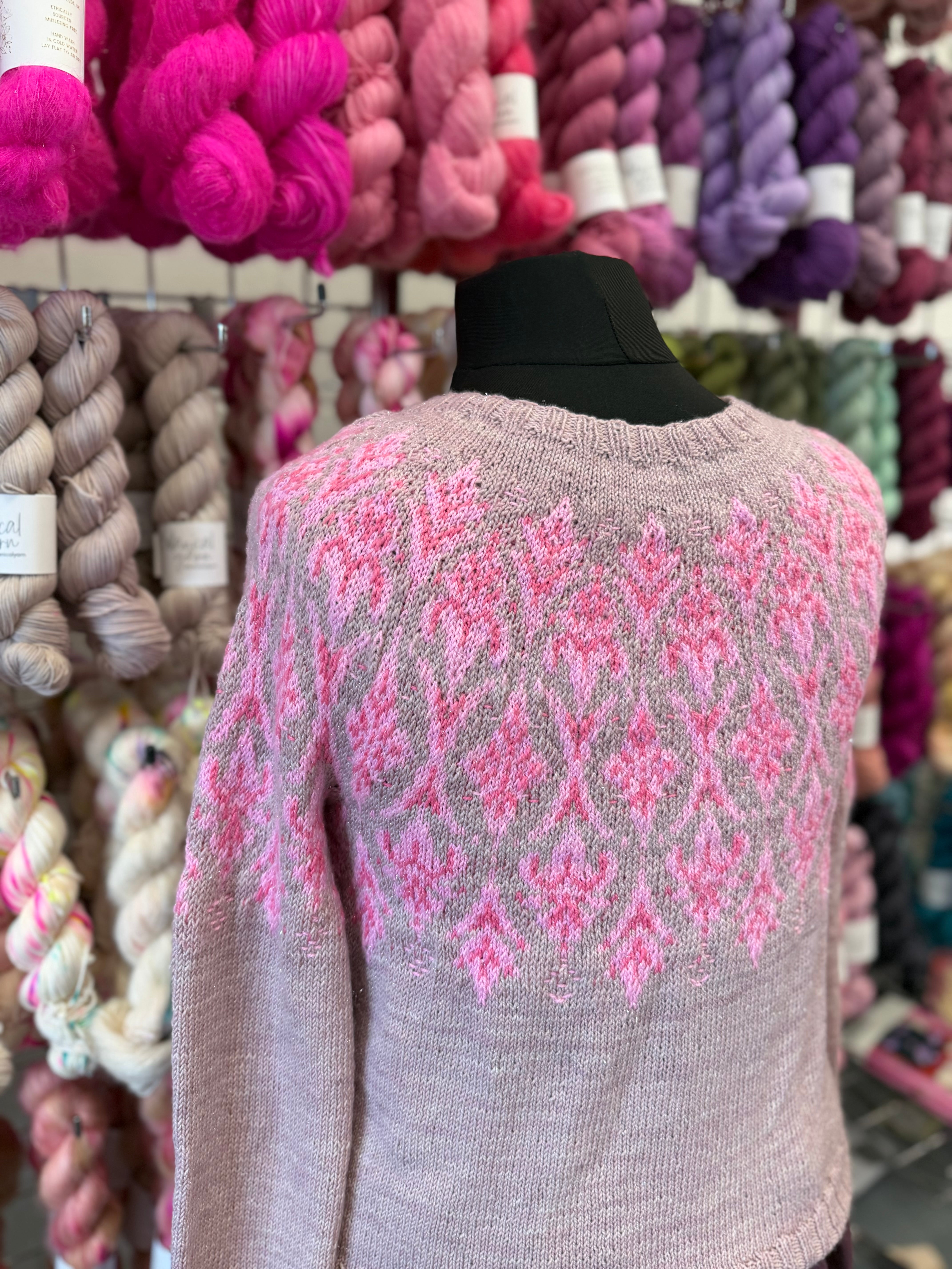 Fields of Gold Sweater kit - Pattern by Rachel Illsley of Unwind Knitwear