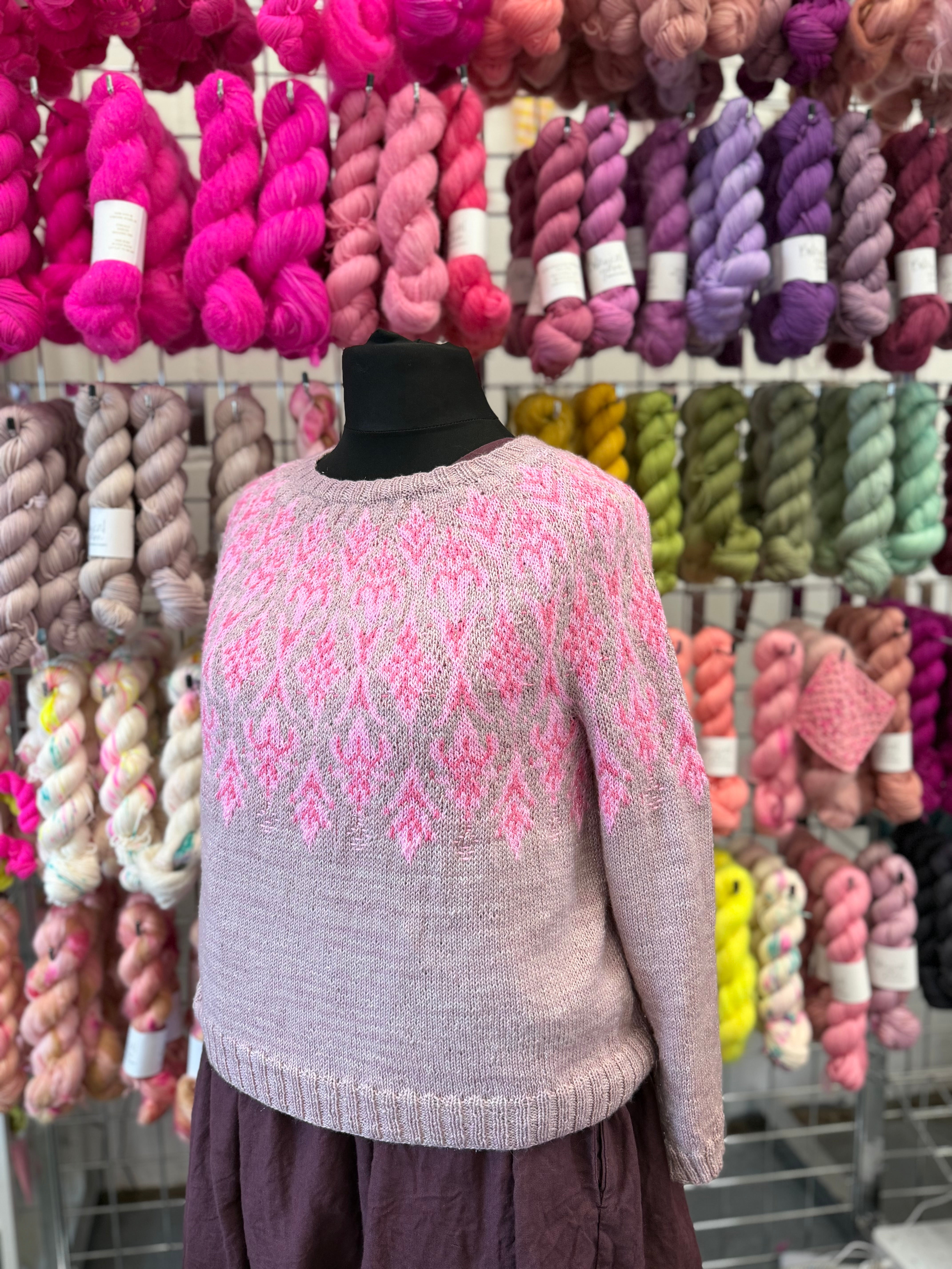 Fields of Gold Sweater kit - Pattern by Rachel Illsley of Unwind Knitwear