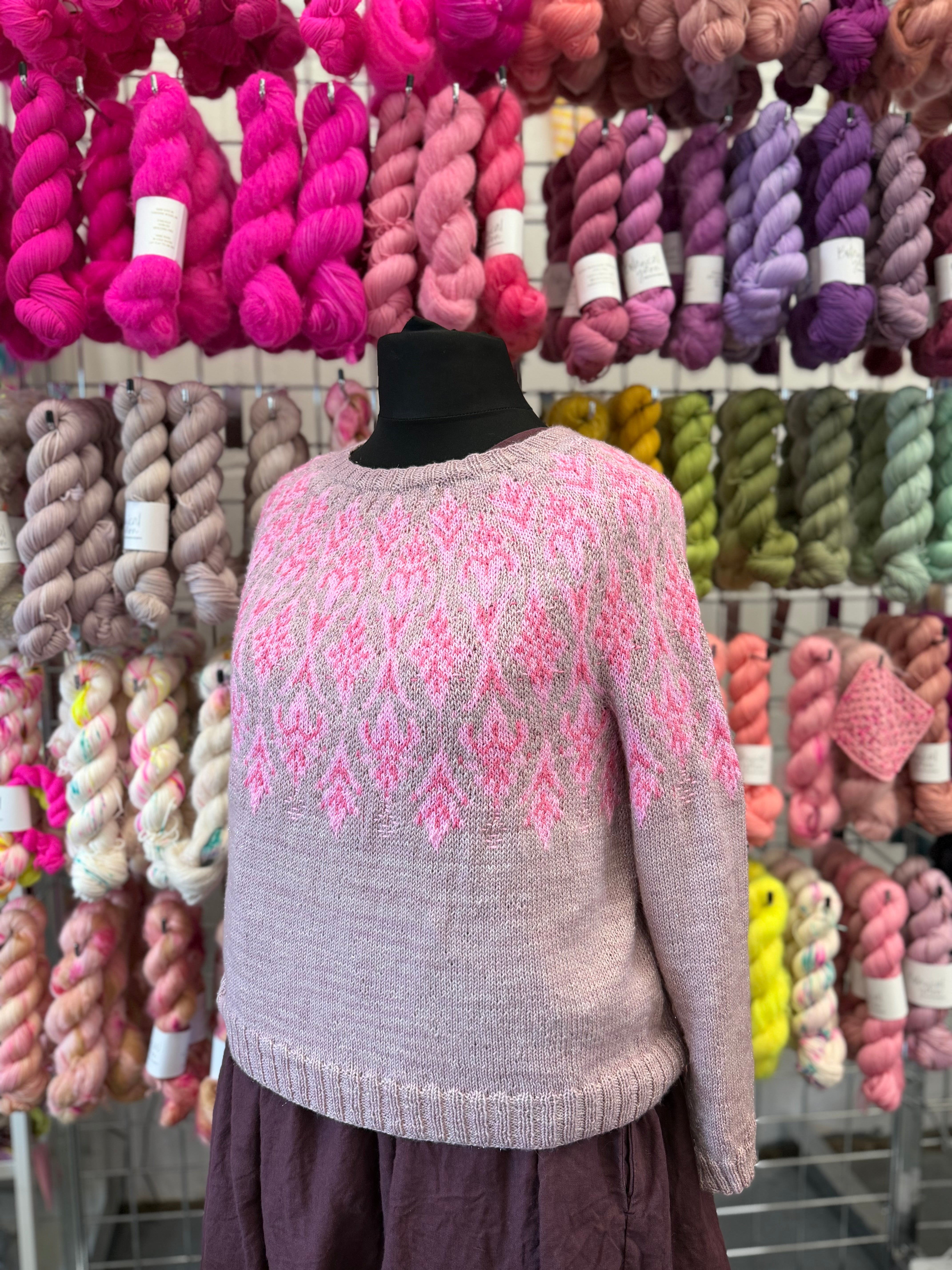 Fields of Gold Sweater kit - Pattern by Rachel Illsley of Unwind Knitwear