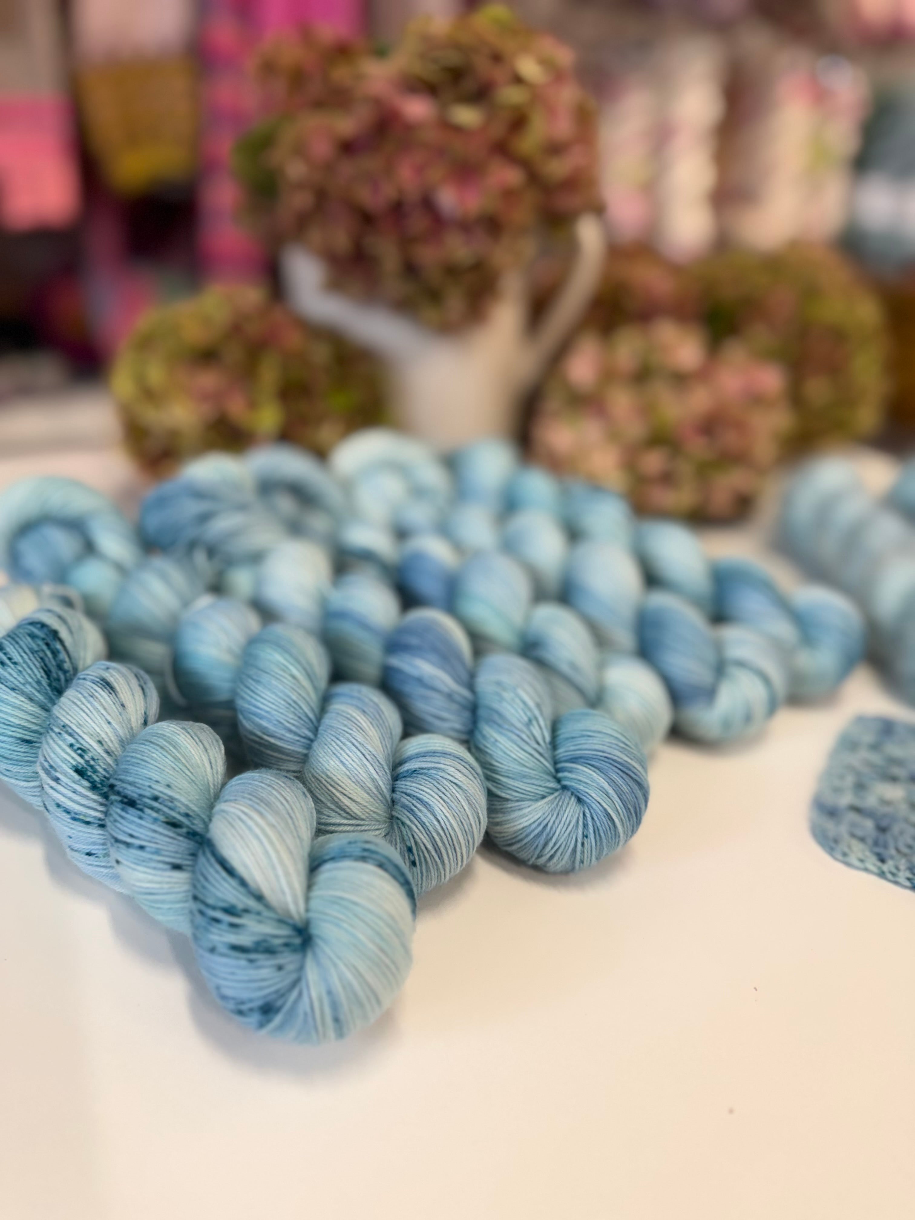 Dyed to order -  Blue Hydrangea