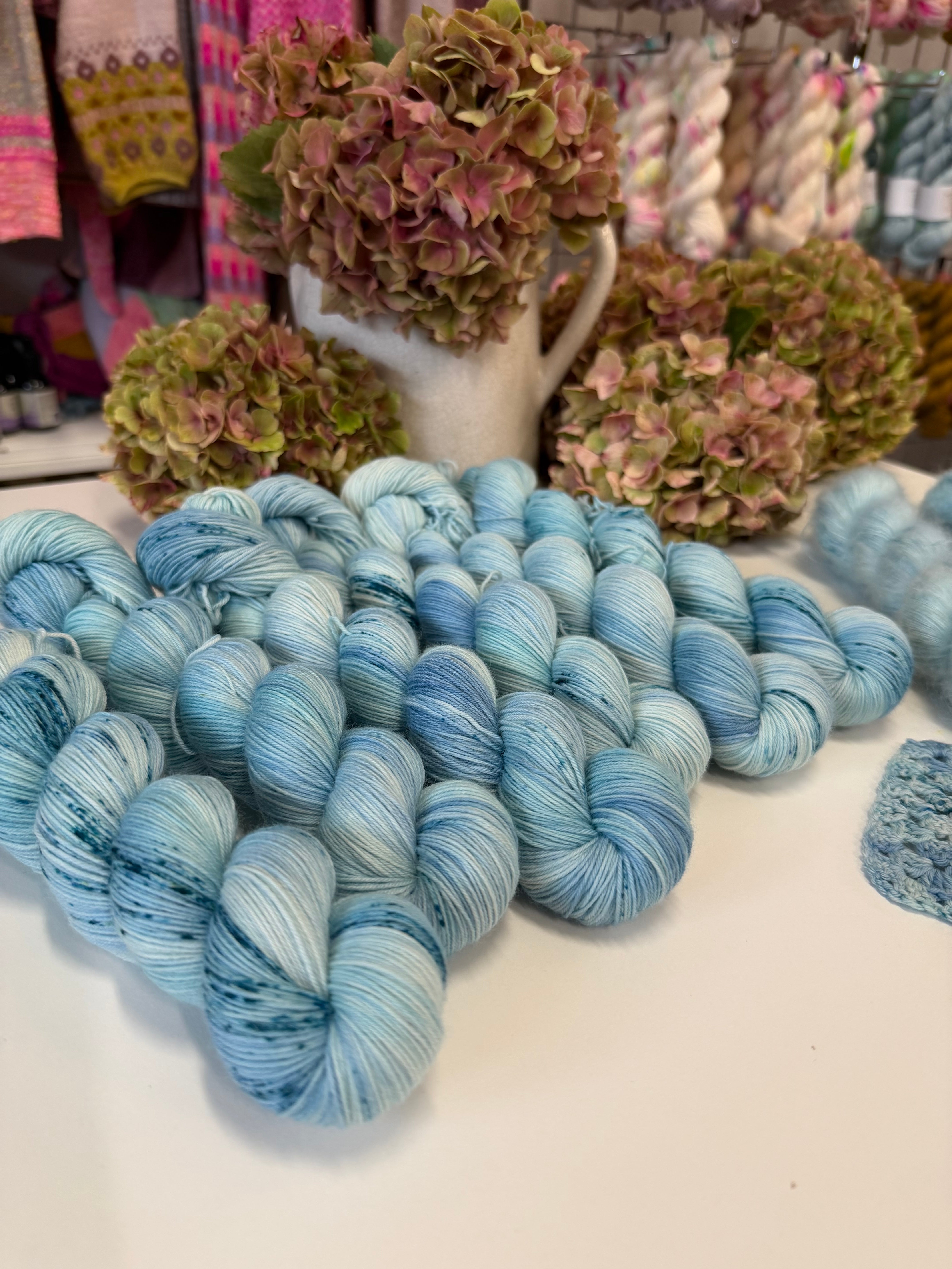 Dyed to order -  Blue Hydrangea