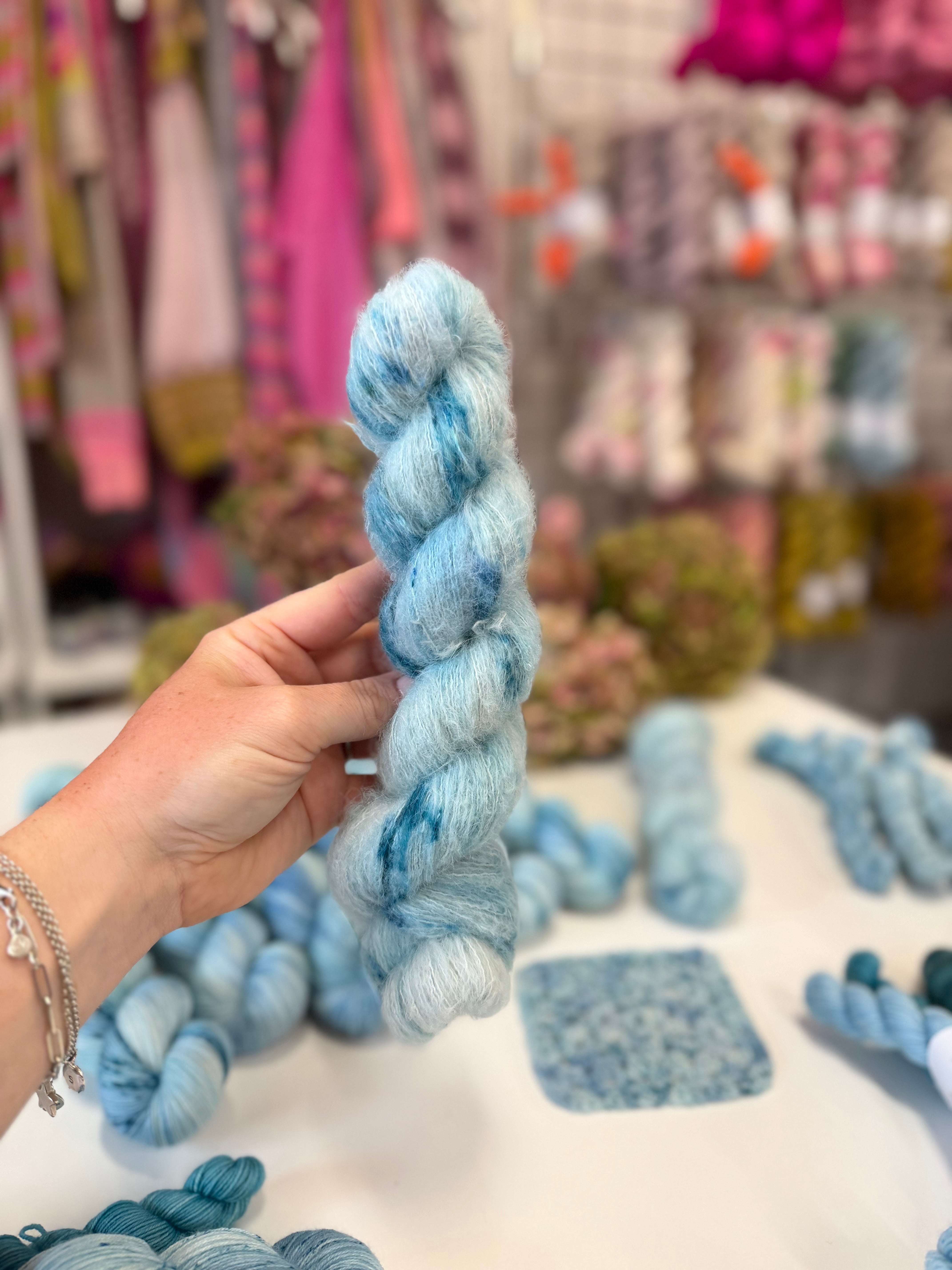 Dyed to order -  Blue Hydrangea