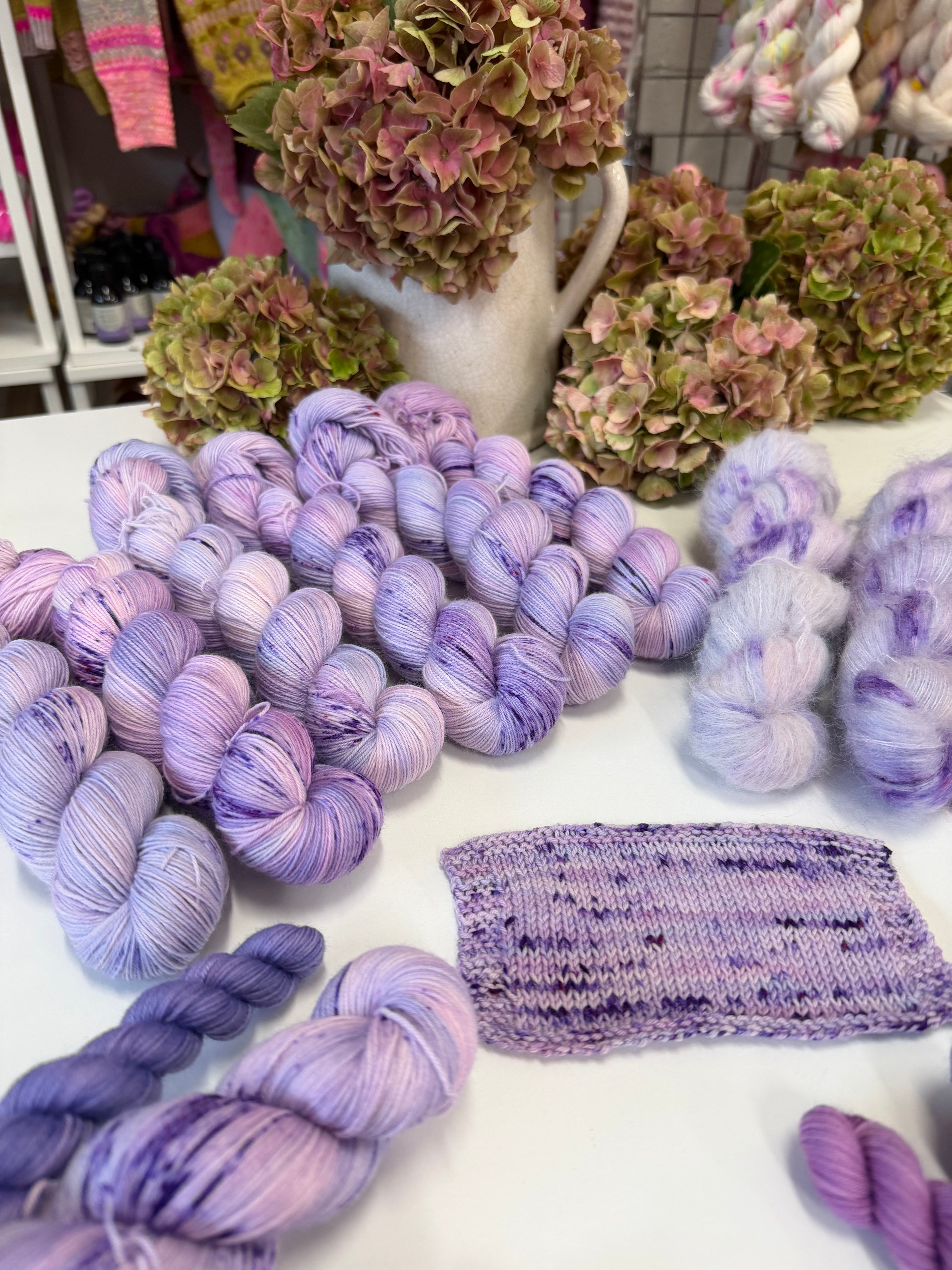 Dyed to order -  Purple Hydrangea