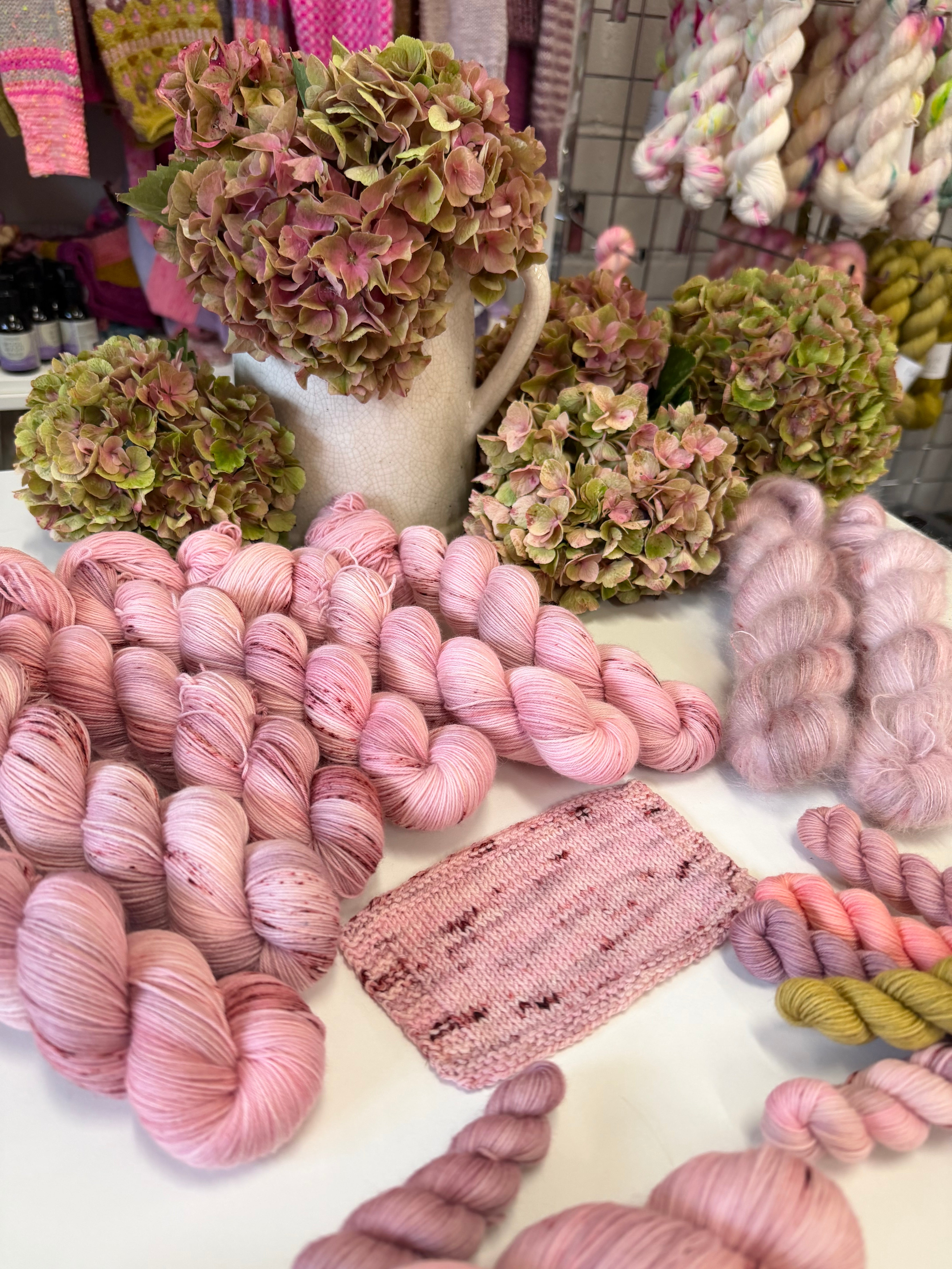 Dyed to order -  Pink Hydrangea