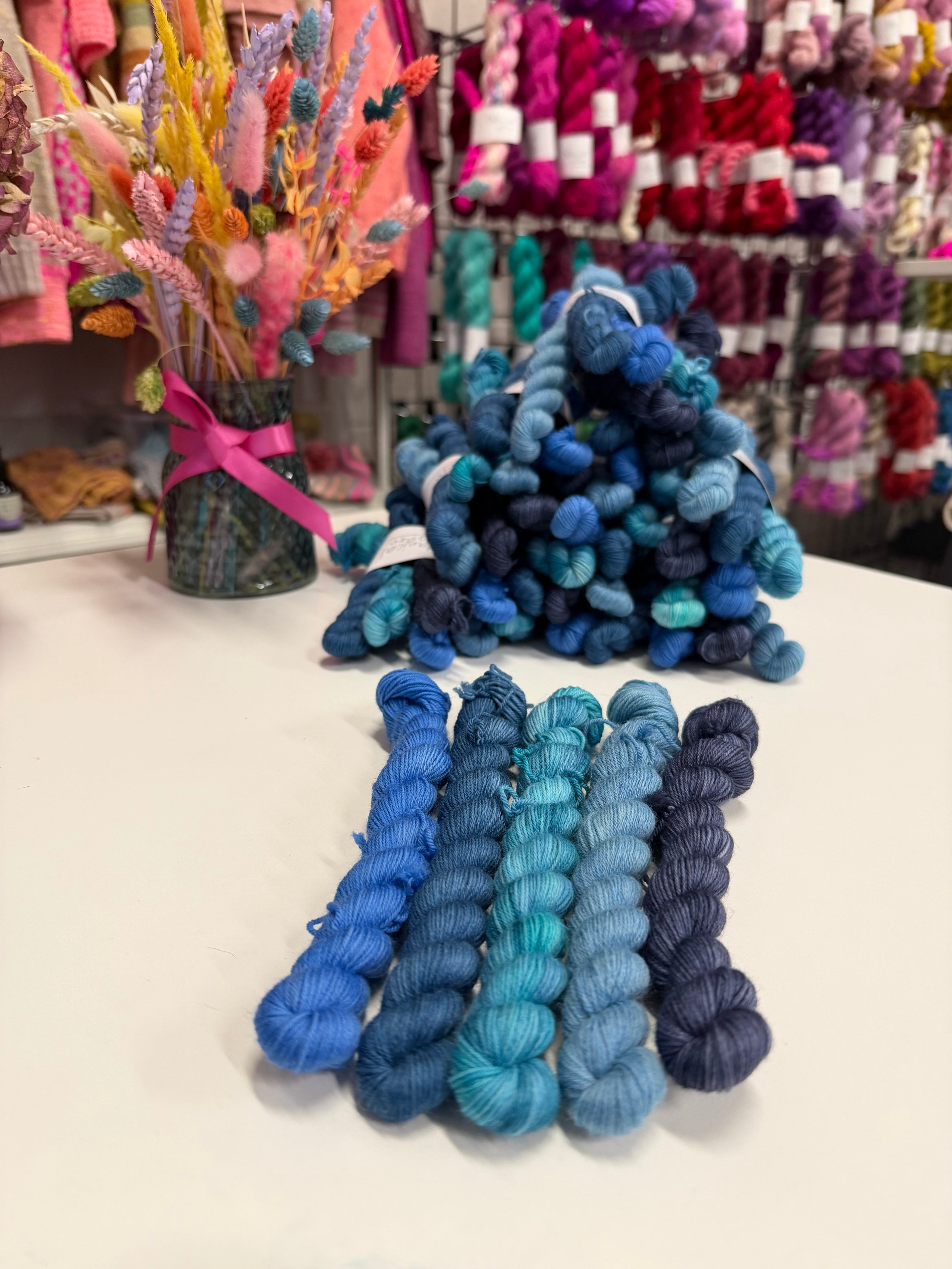Blue Monday mini skein set