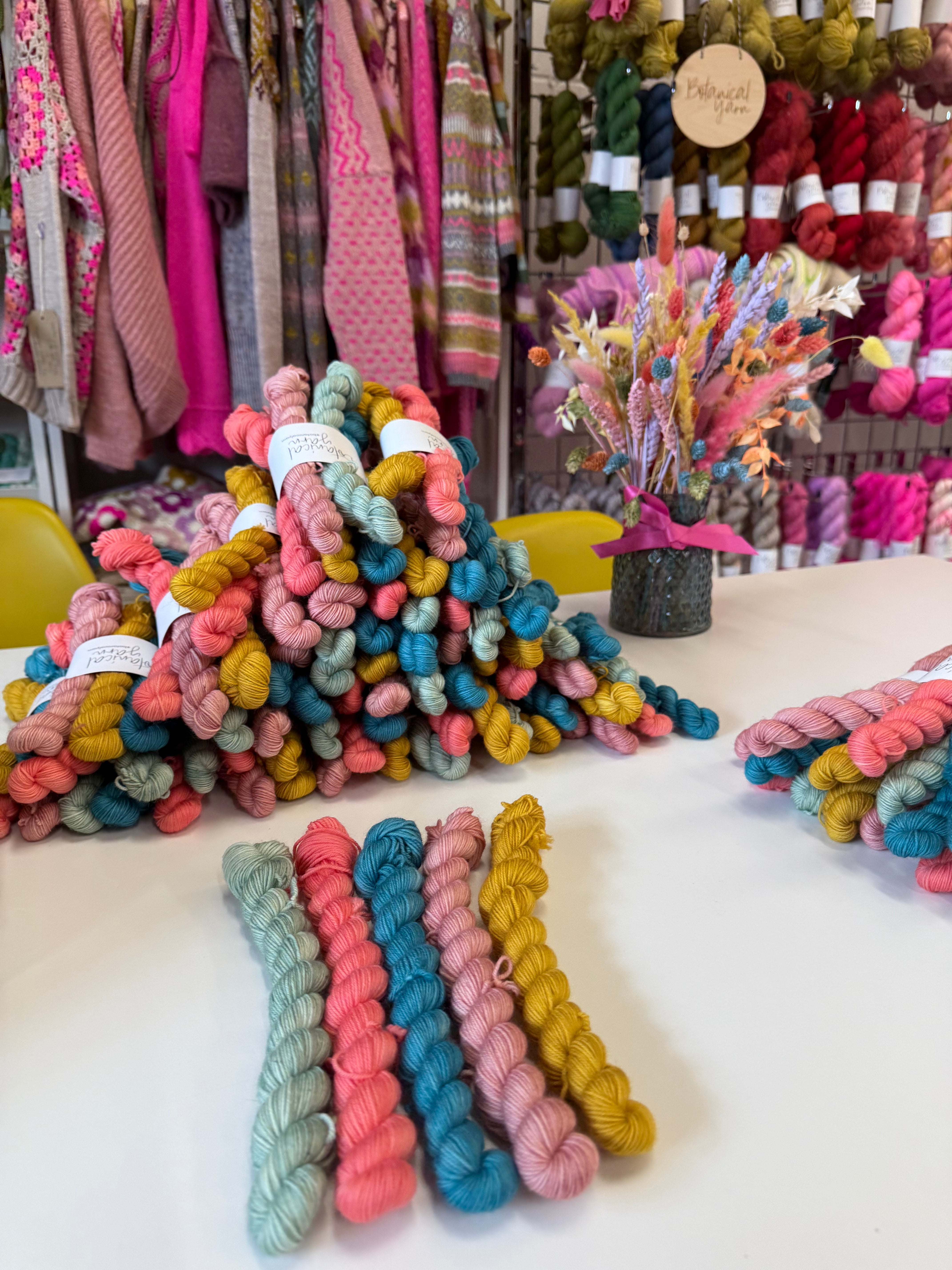 Ready to ship - Unravel Collection 5 x 20g Mini Skein Set