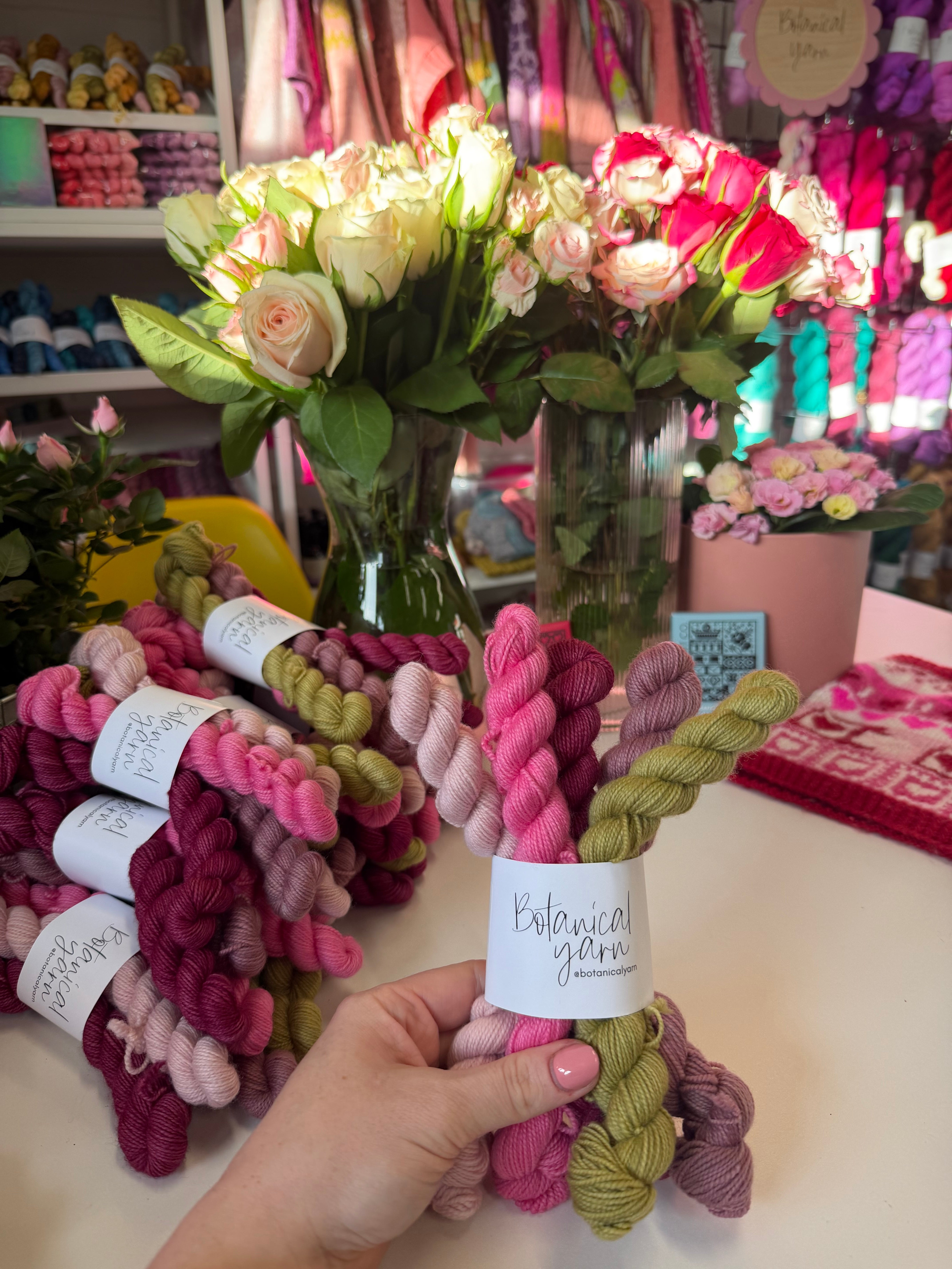 Antique Valentine mini skein set