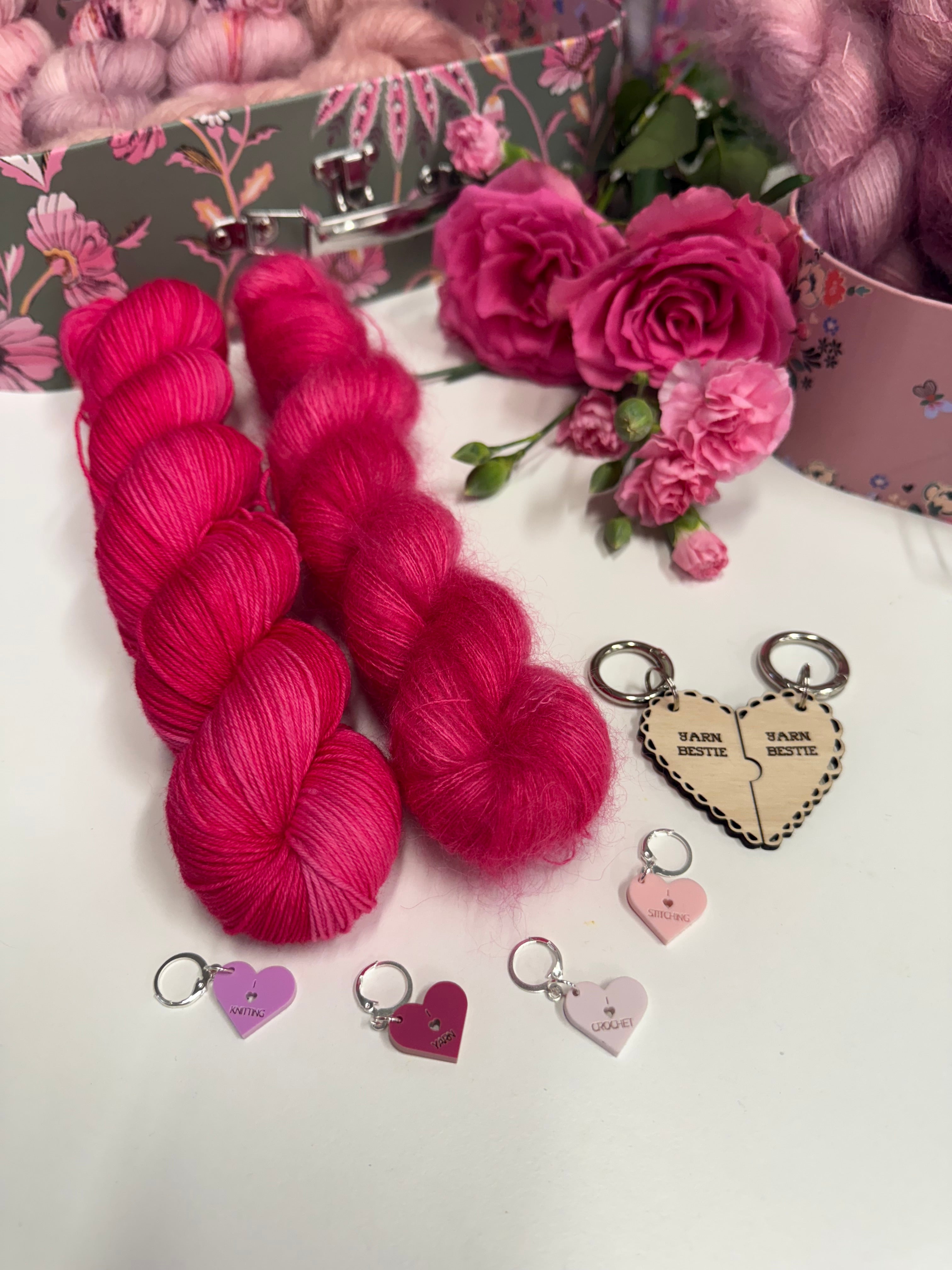 Dyed to order -  Galentines Collection - Wool you be my Valentine?