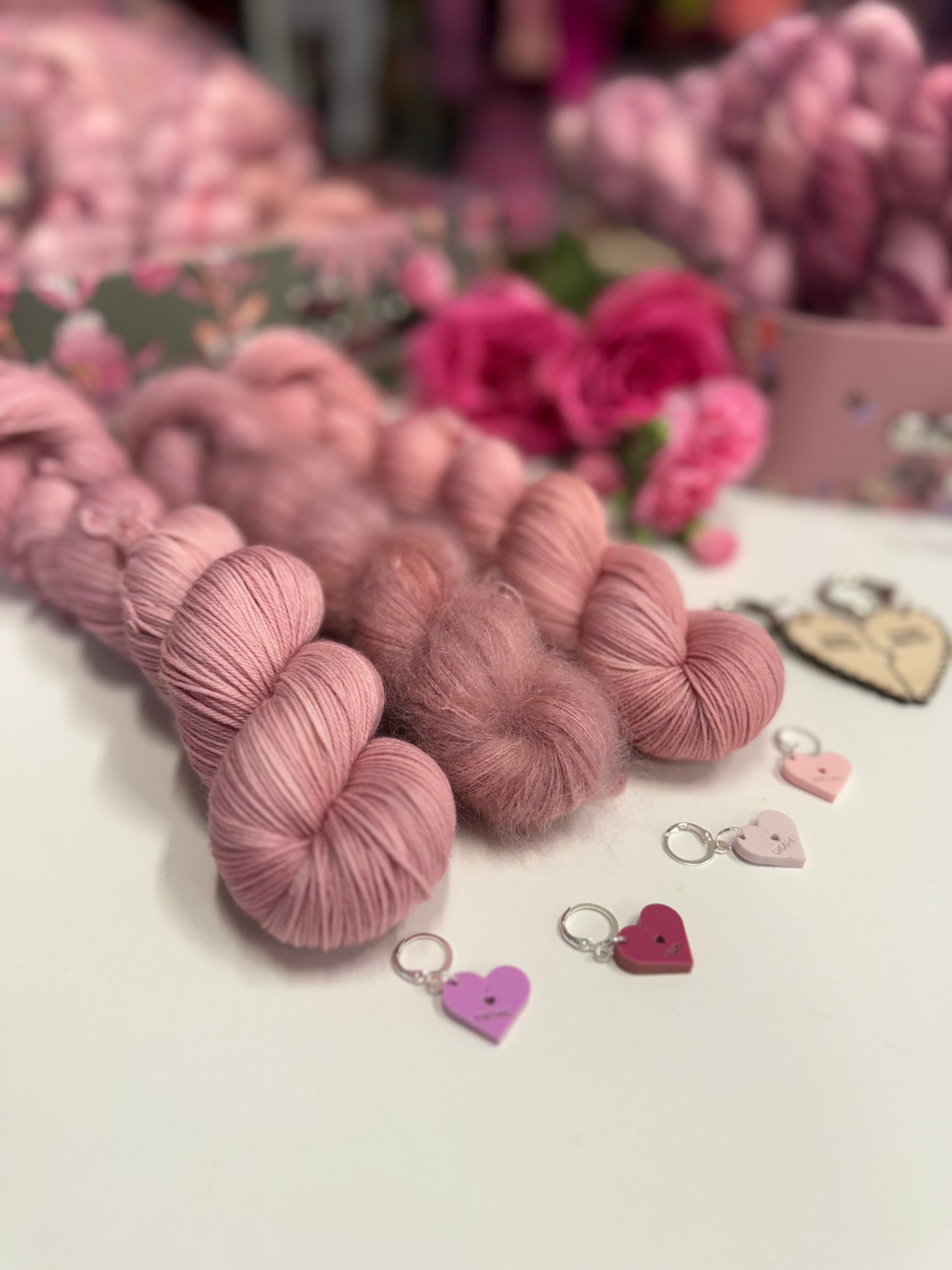 Dyed to order -  Galentines Collection - Yarn wishes and crafty kisses