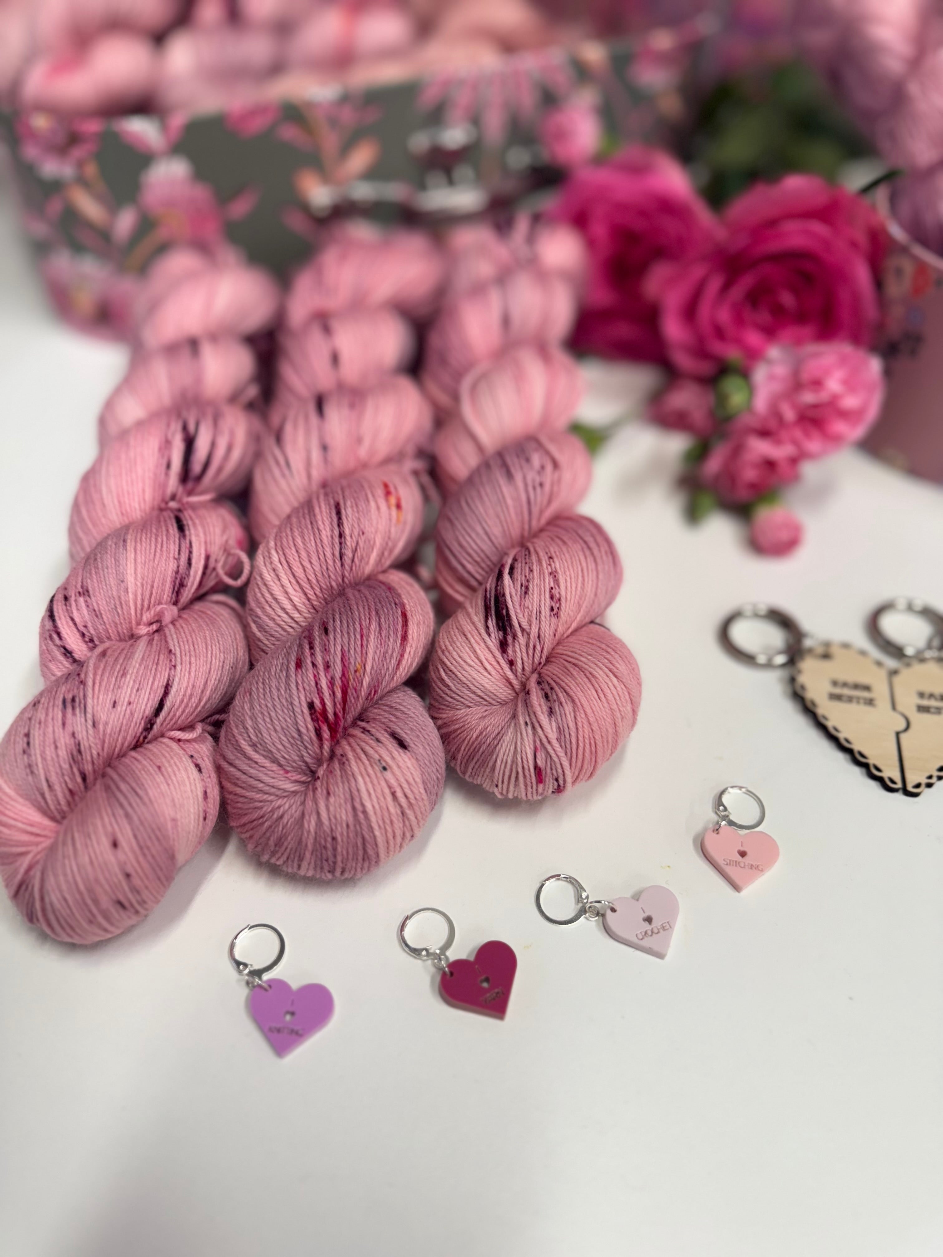 Dyed to order -  Galentines Collection - Yarn is my love language