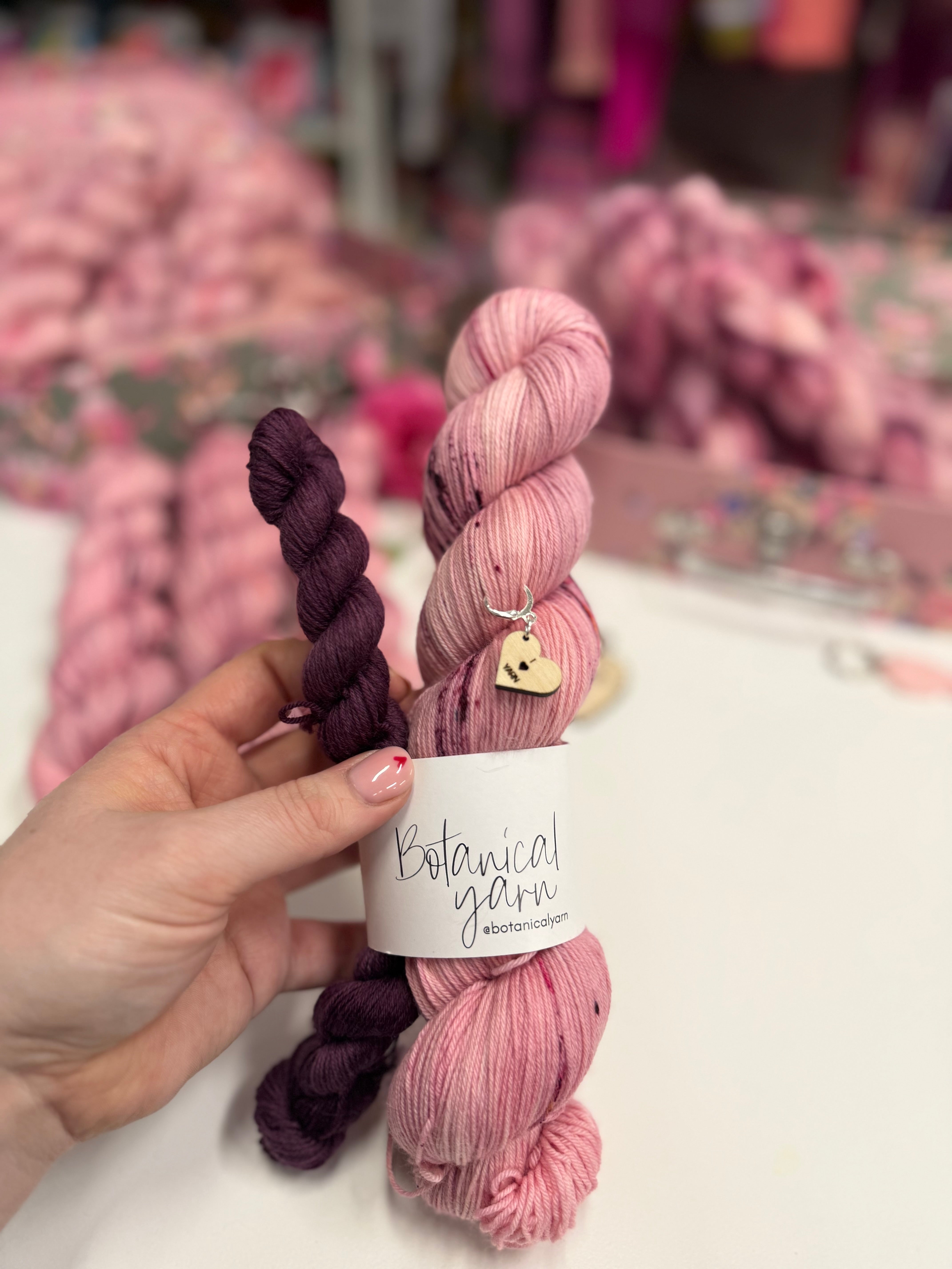 Dyed to order - Galentine's Collection - Yarn is my love language Sock Set