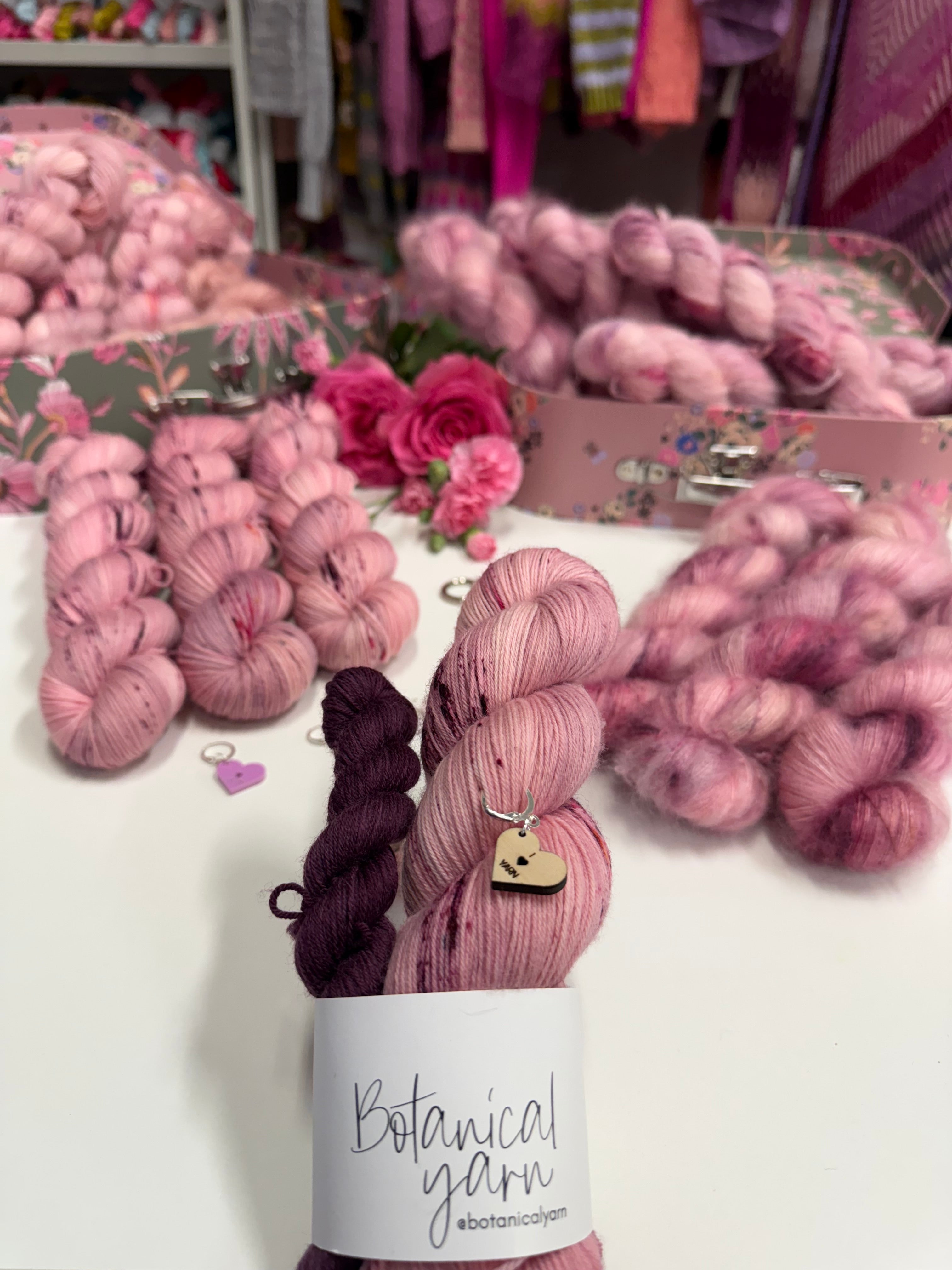 Dyed to order - Galentine's Collection - Yarn is my love language Sock Set