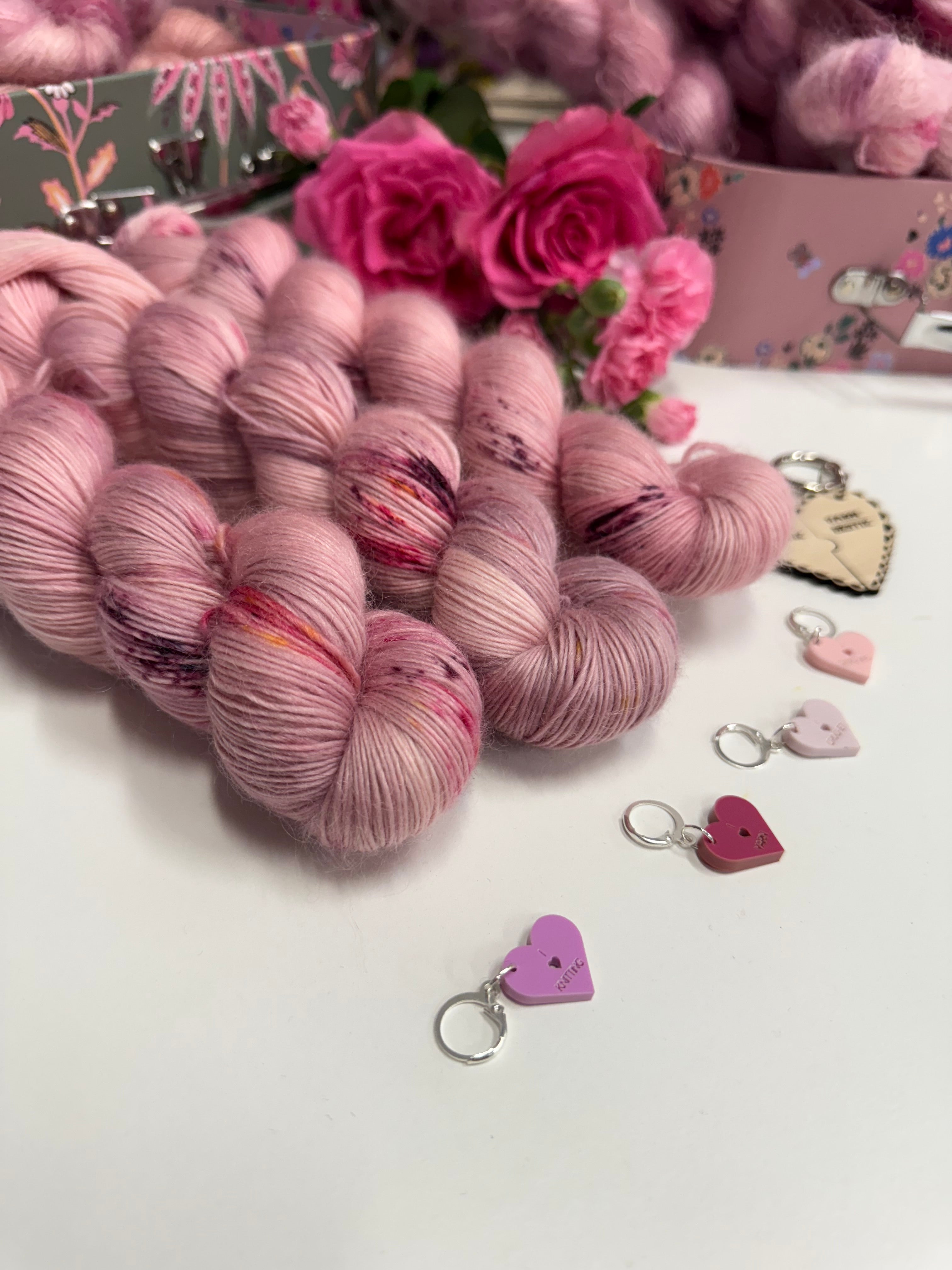 Dyed to order -  Galentines Collection - Yarn is my love language