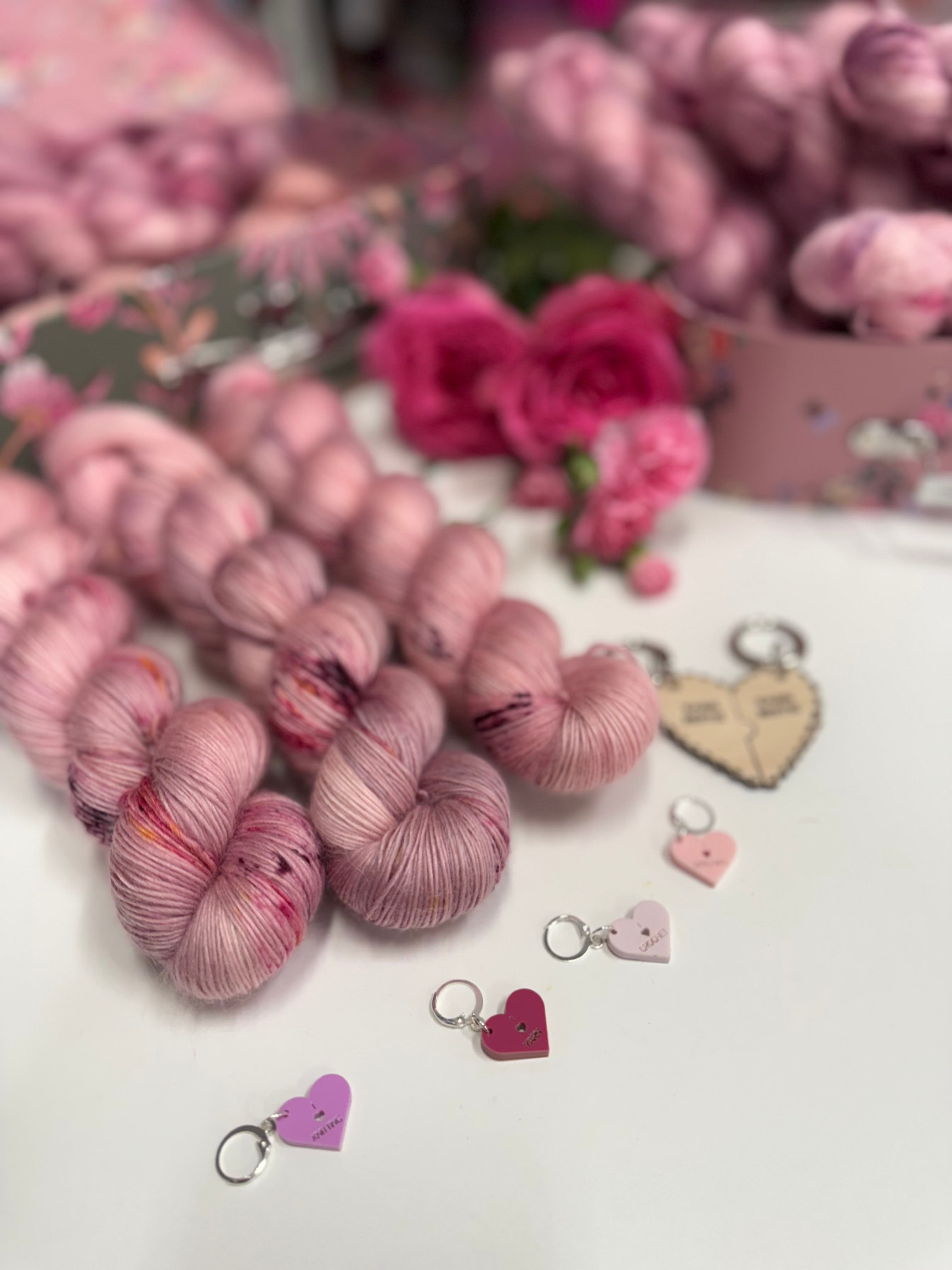 Dyed to order -  Galentines Collection - Yarn is my love language