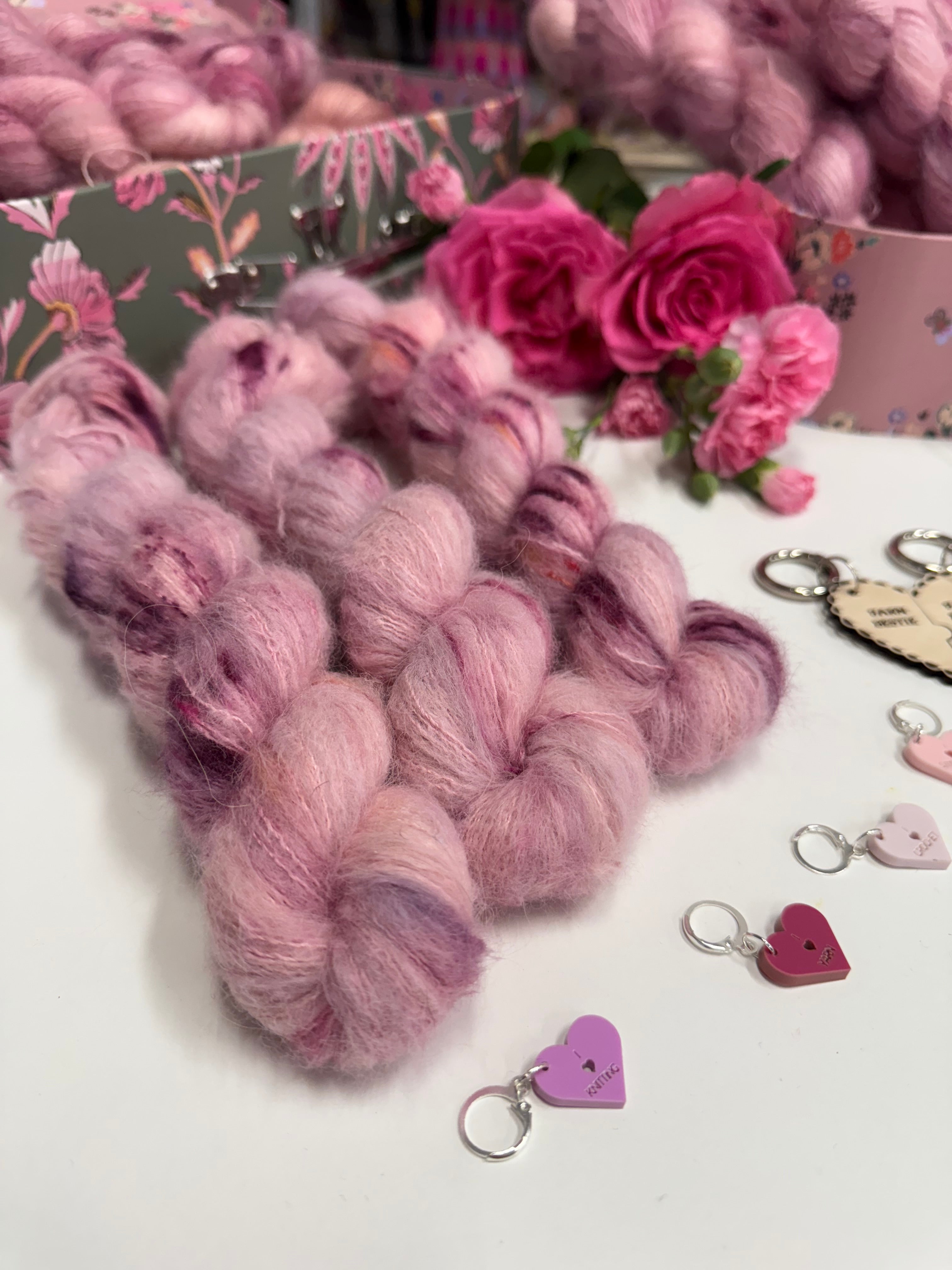 Dyed to order -  Galentines Collection - Yarn is my love language