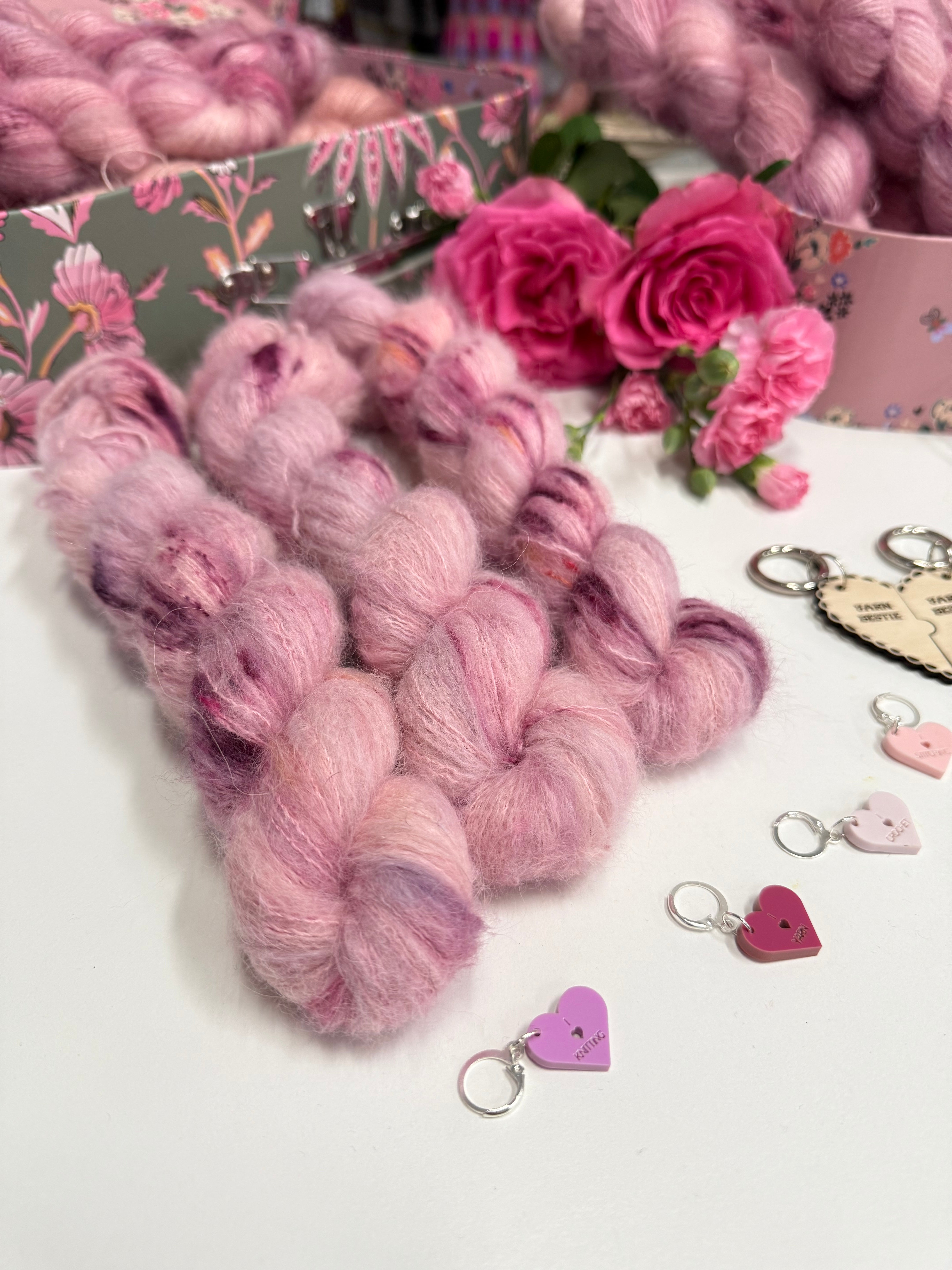 Dyed to order -  Galentines Collection - Yarn is my love language