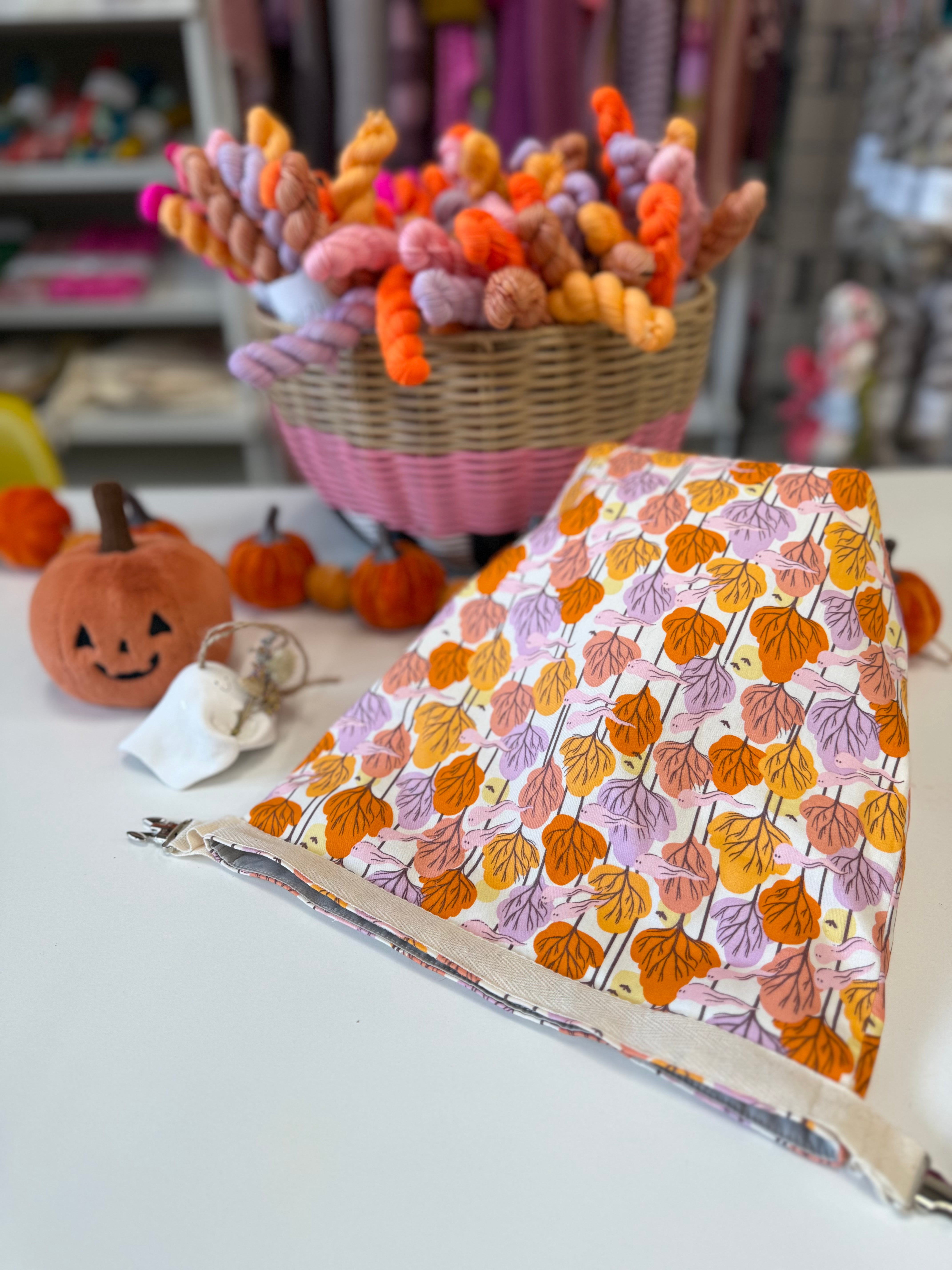Ready to ship  - Project Bag Style 04 - Roll Top -  Ghosting around the trees