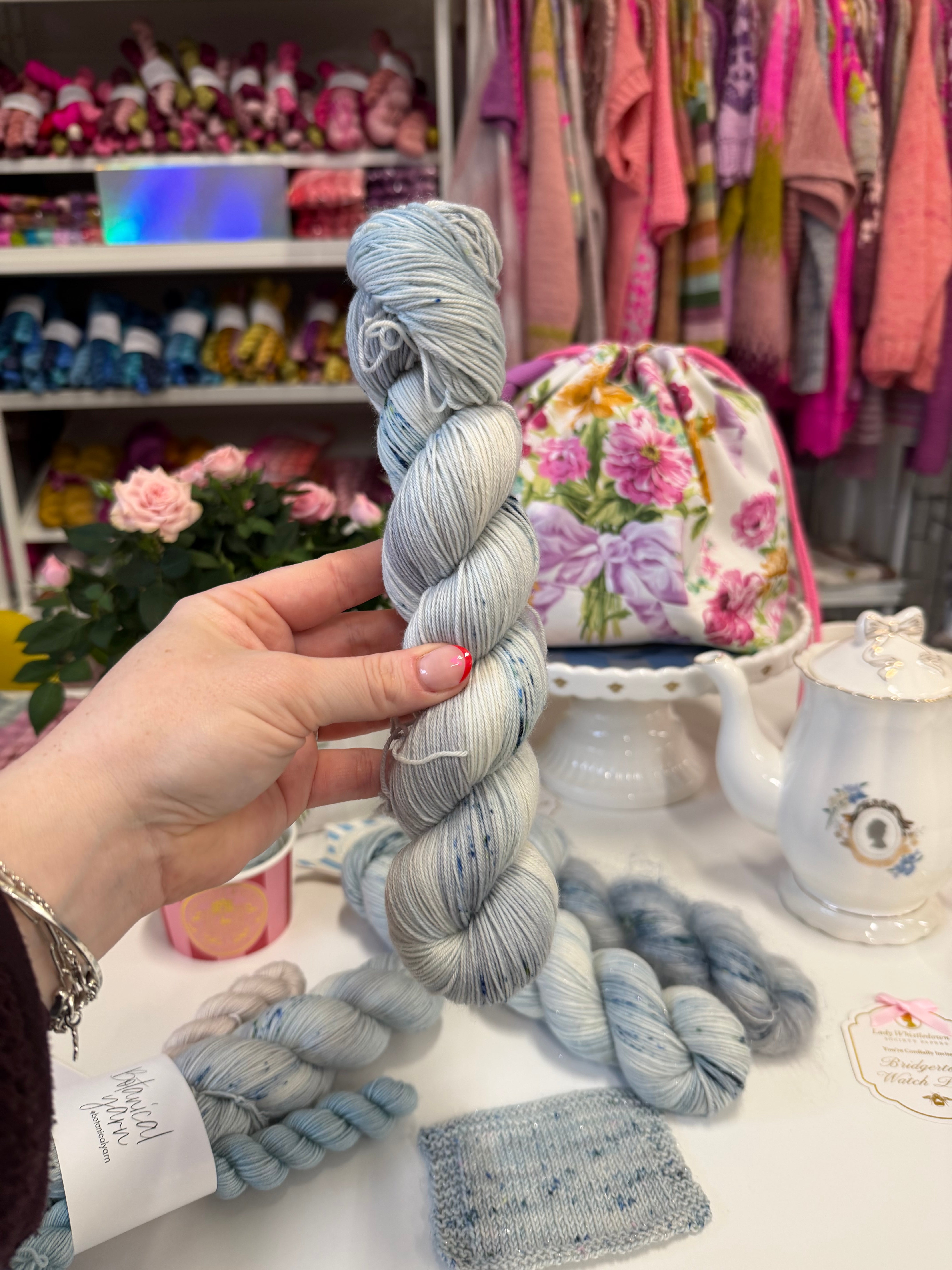 Bridgerton Sophie's Silver Dress colourway