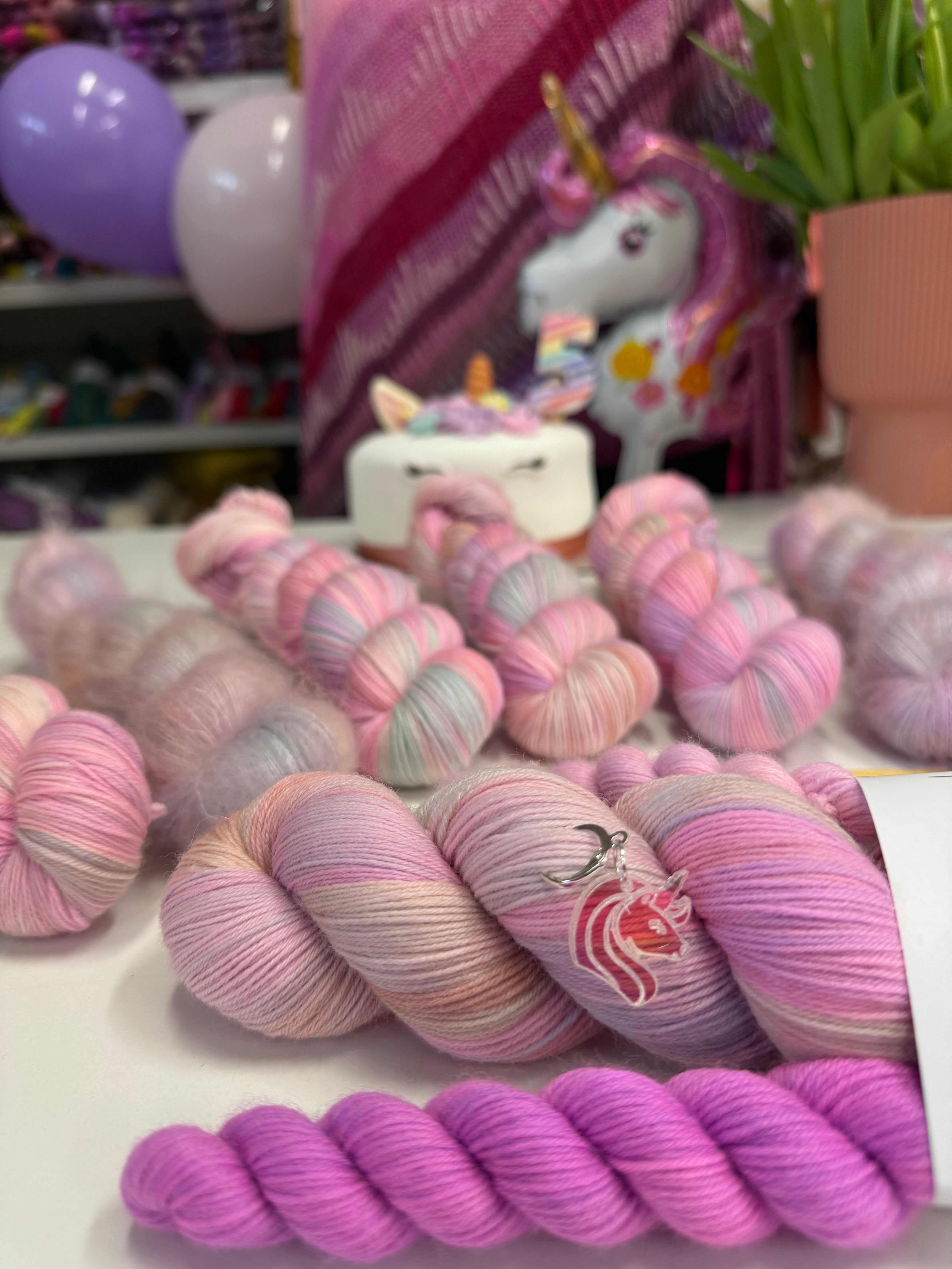 Ready to ship - Iridescent Unicorn's 5th Birthday Sock Set