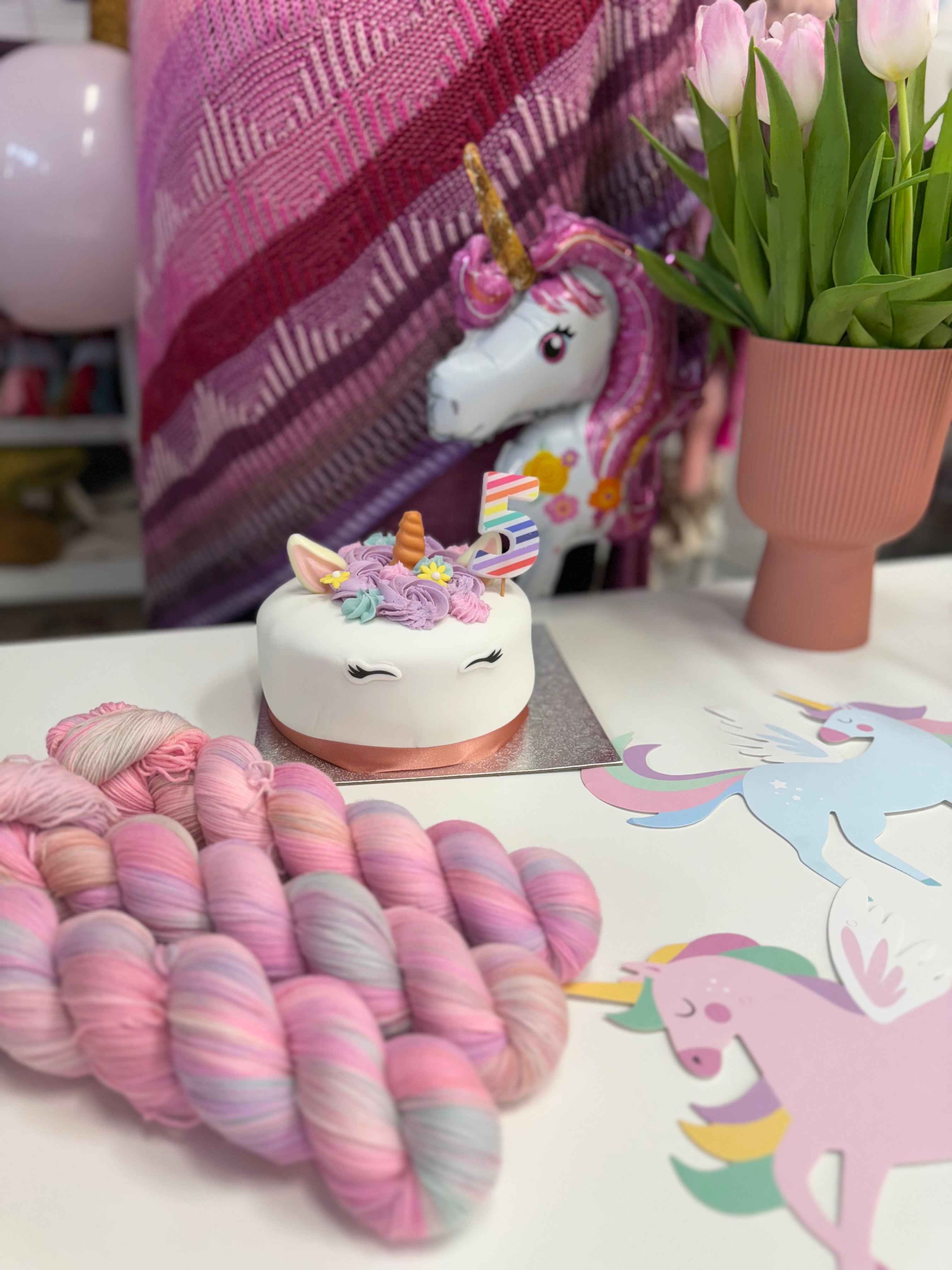 Ready to ship - Iridescent Unicorn 5th Birthday