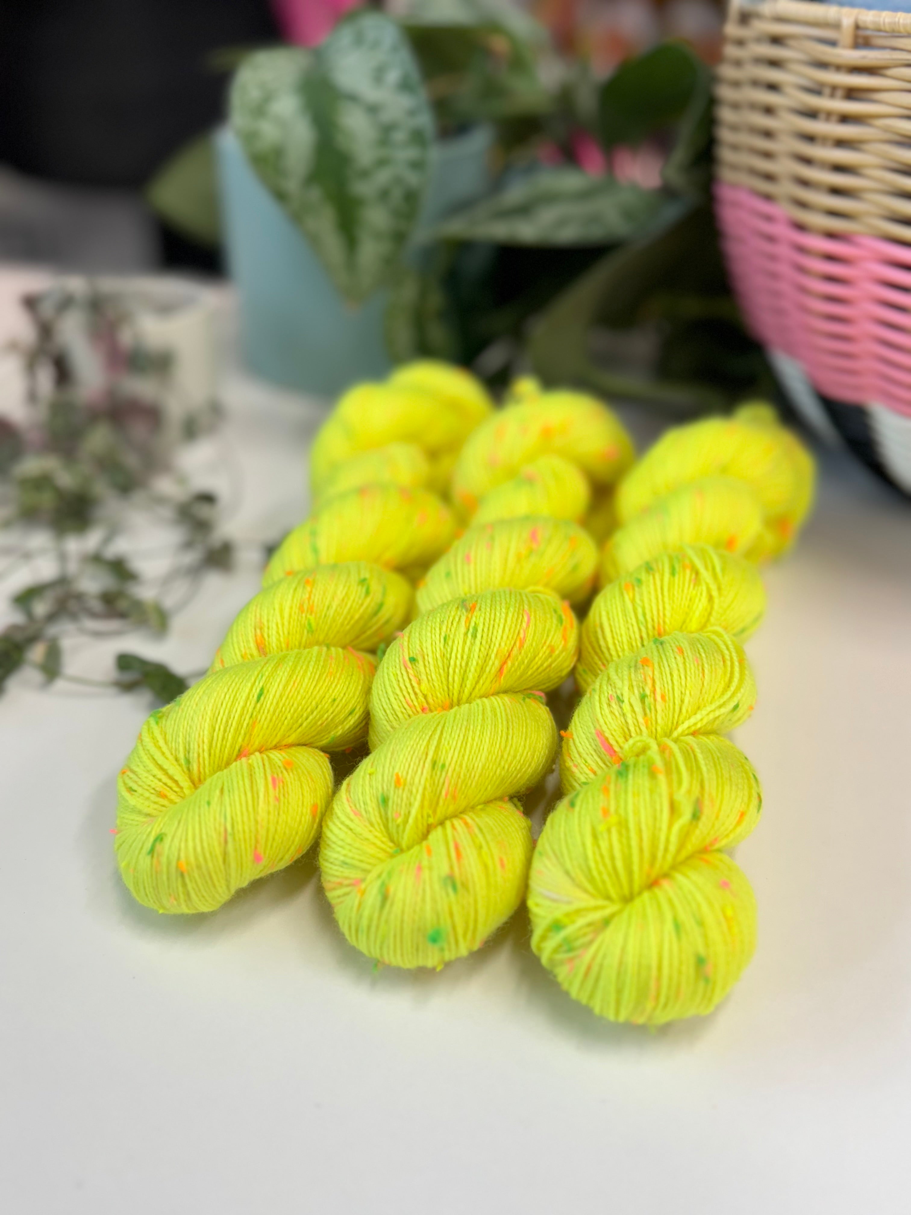 Fluorescent Yellow Neon Nep Yarn