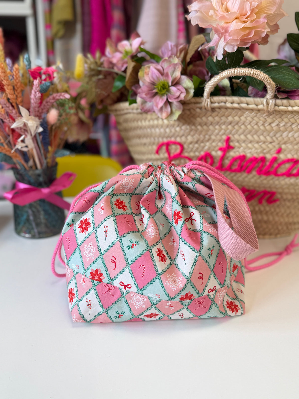 Made to order - Christmas 2026 - Harlequin festivities - Project Bag Style 01