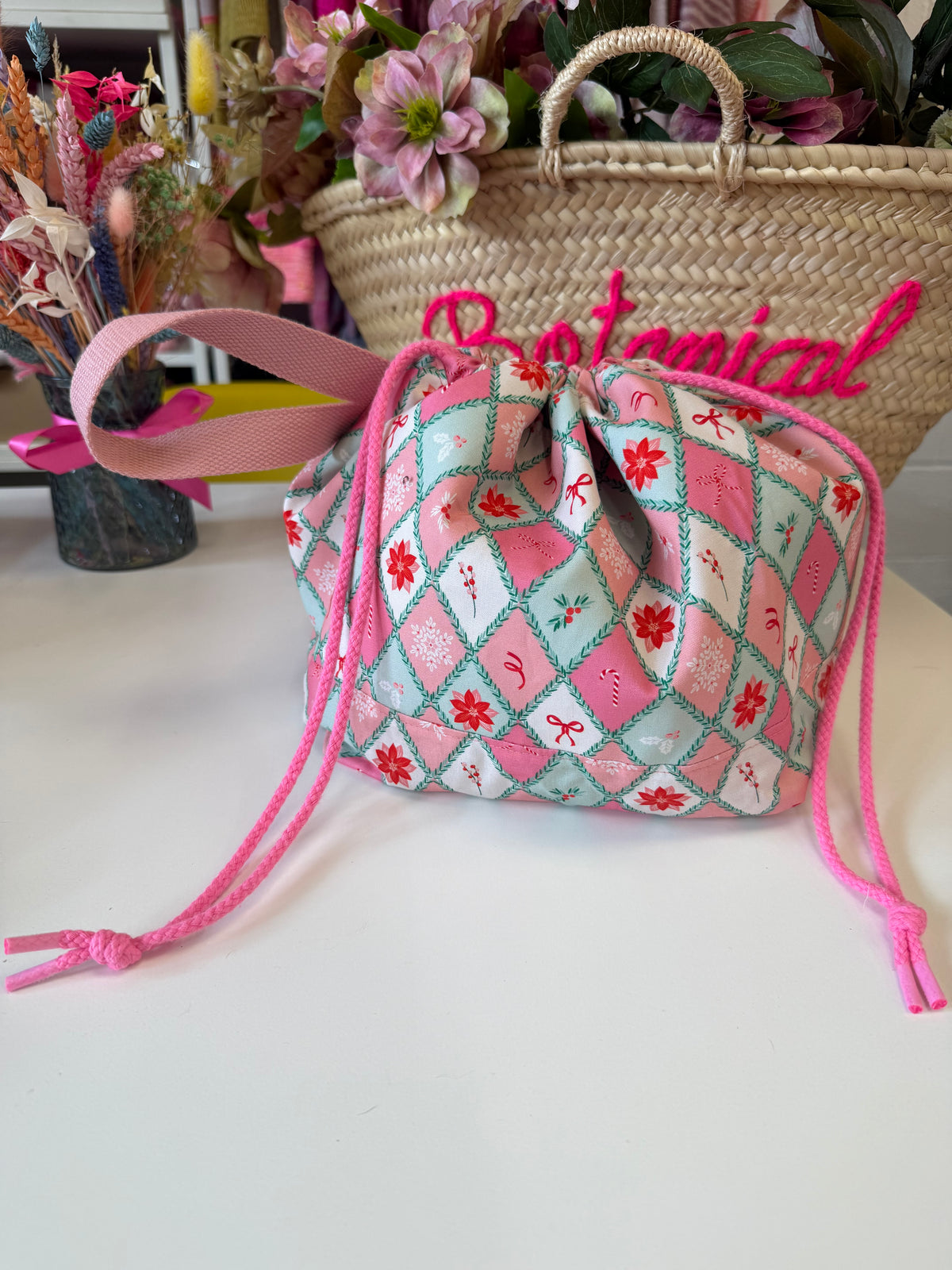 Made to order - Christmas 2026 - Harlequin festivities - Project Bag Style 01