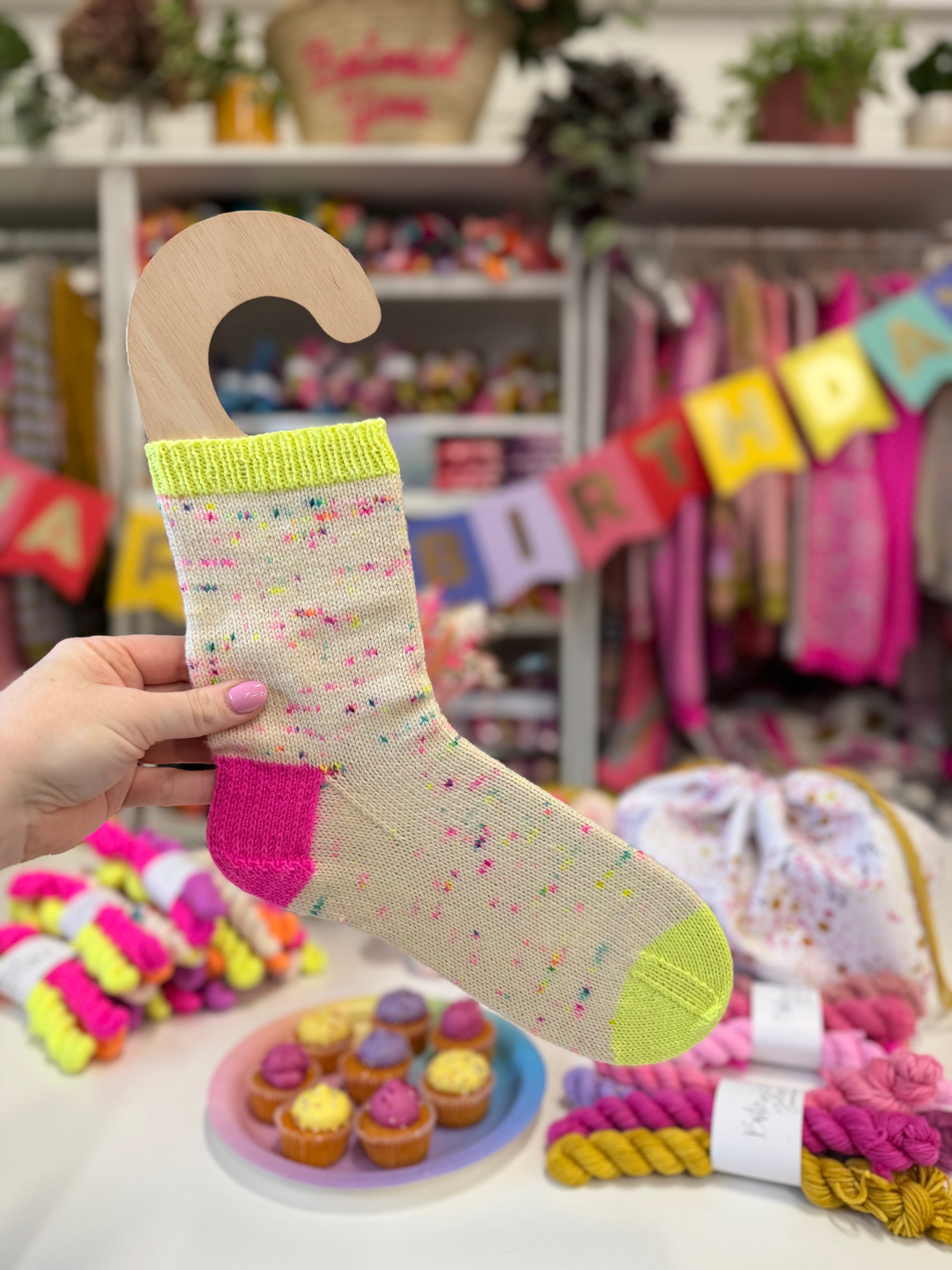 6th Birthday Celebrations - Birthday Cake Sock Set