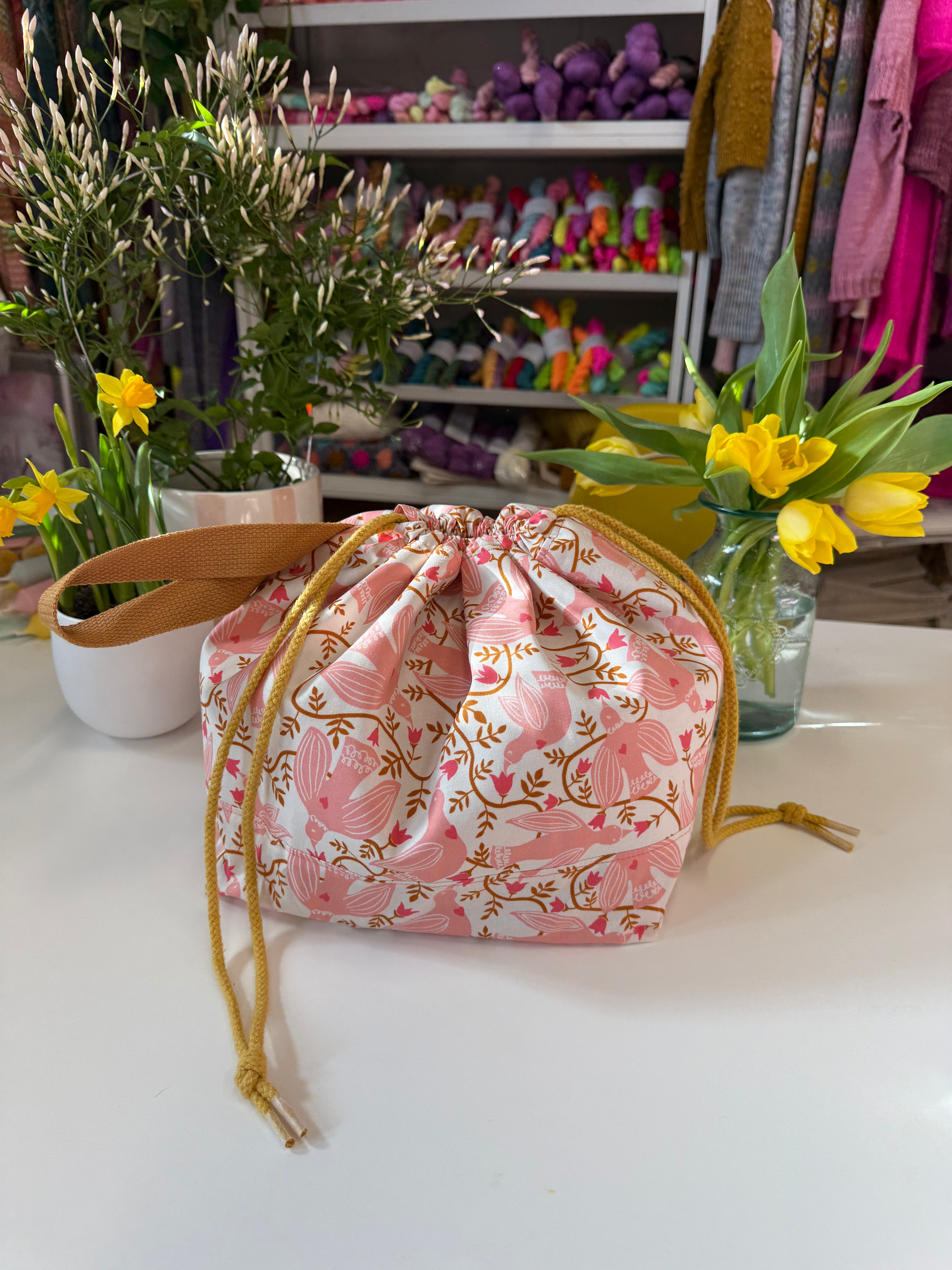 Made to order Project Bag Style 01 - Folk birds