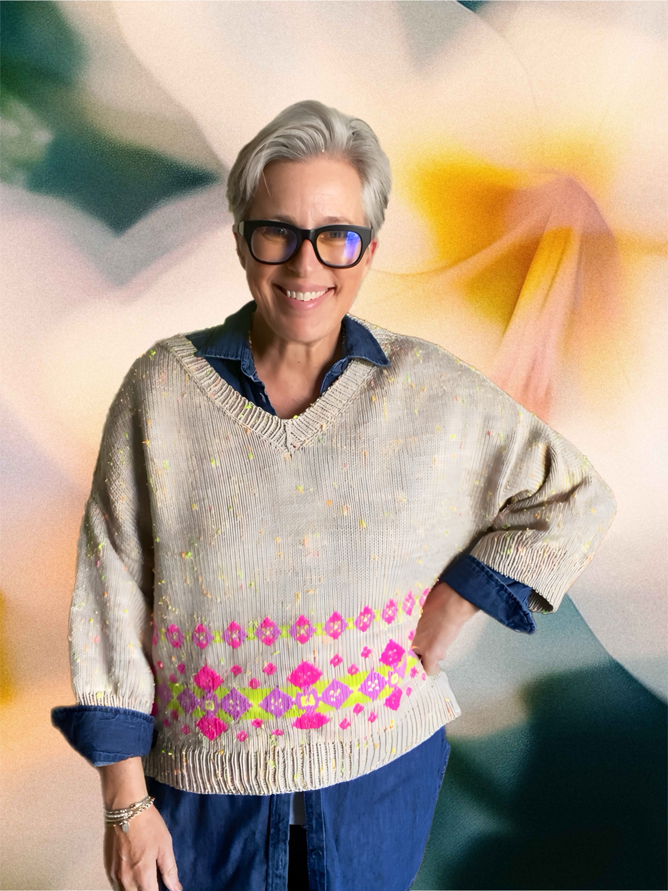 Botanical Comfort Sweater in collaborate with Beth Macdonald