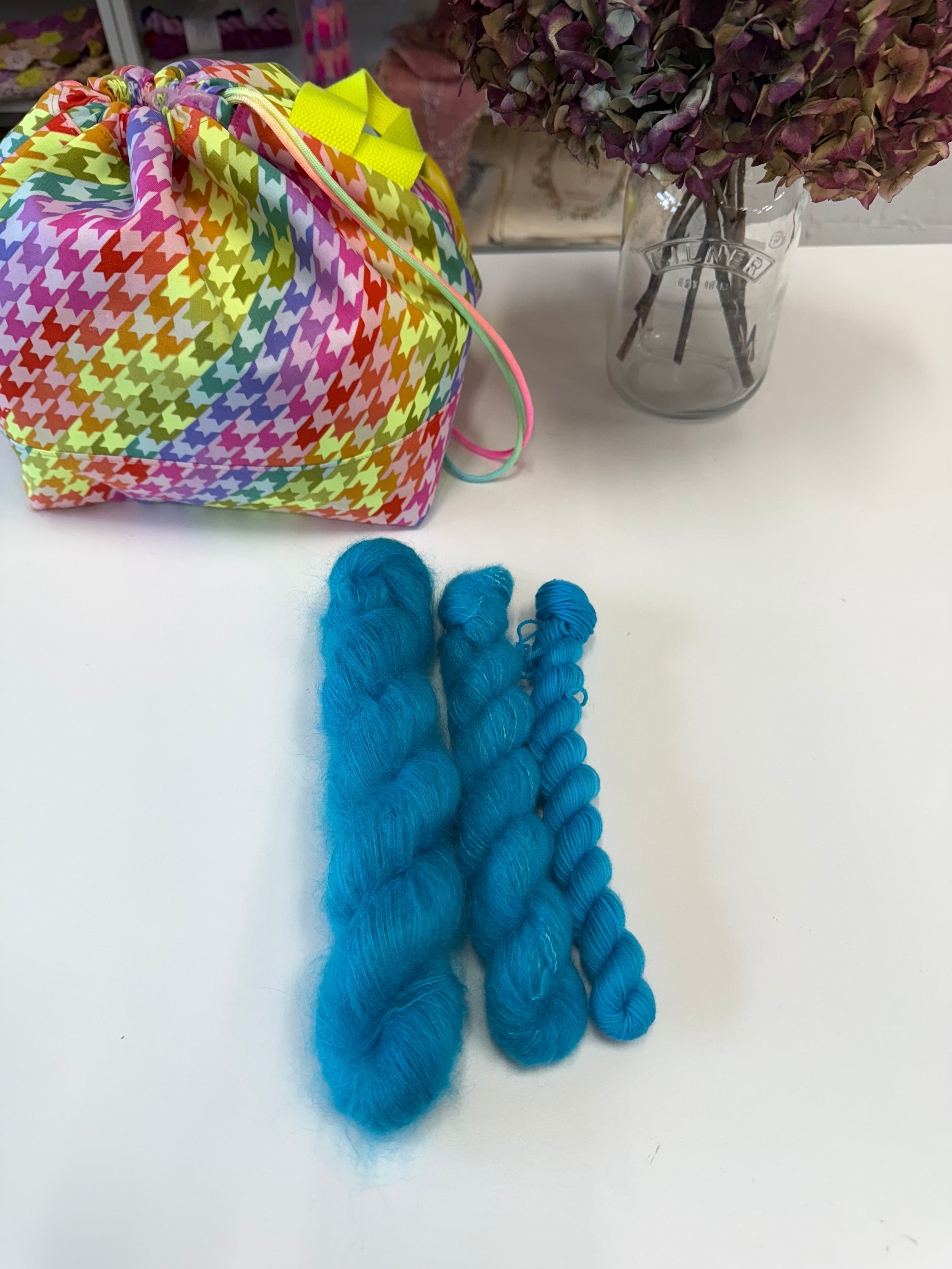 Ready to ship - Neon Fade Fluorescent Blue