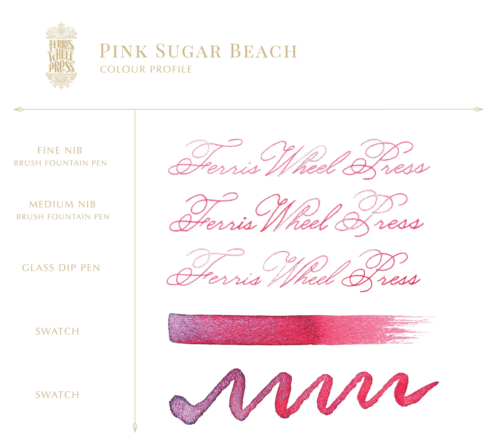 Ferris Wheel Press Pink Sugar Beach Ink