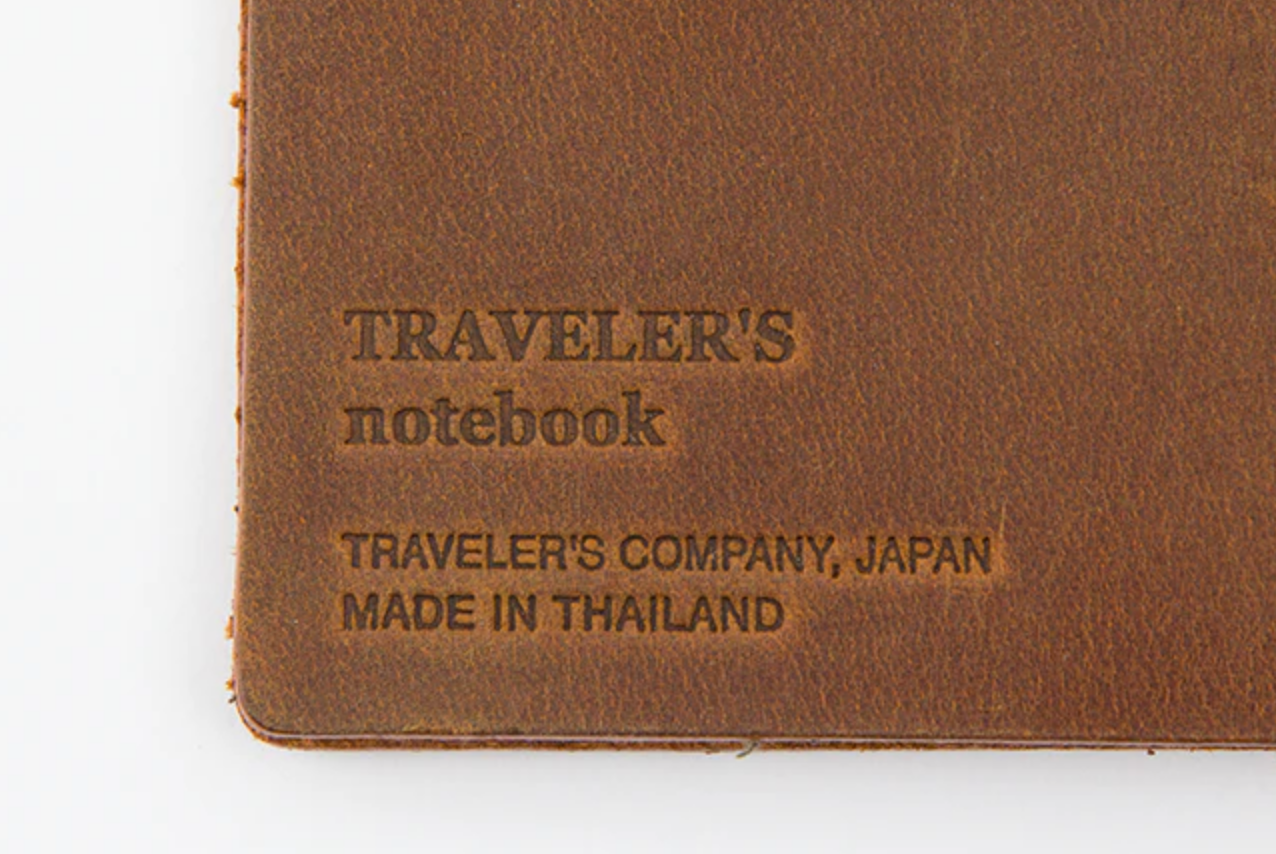 Traveler's Company Leather Notebook Camel Regular Size