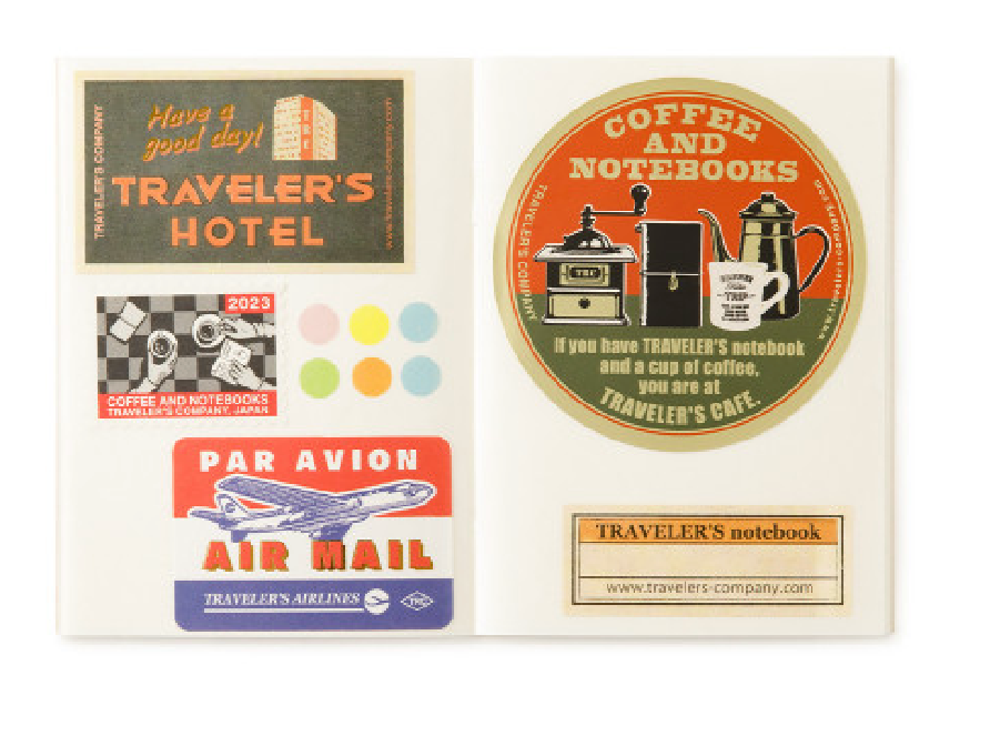 Traveler's Company Notebook Passport Size Refill Sticker Release Paper