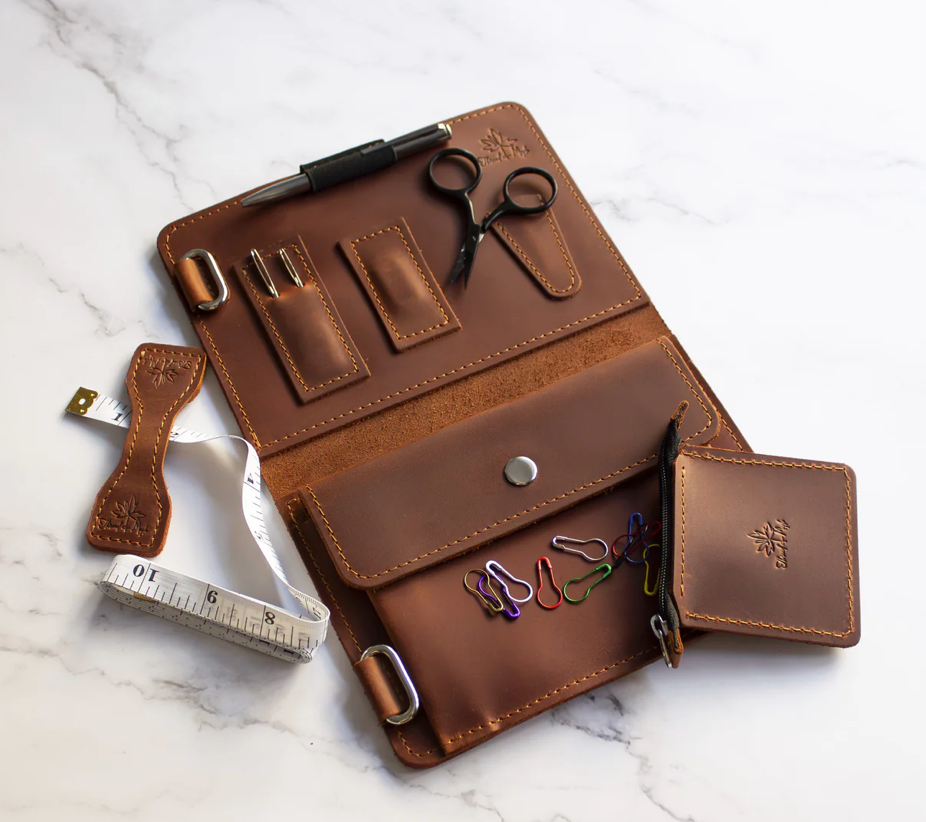 Thread & Maple - Notions Page in Whiskey with all the notions