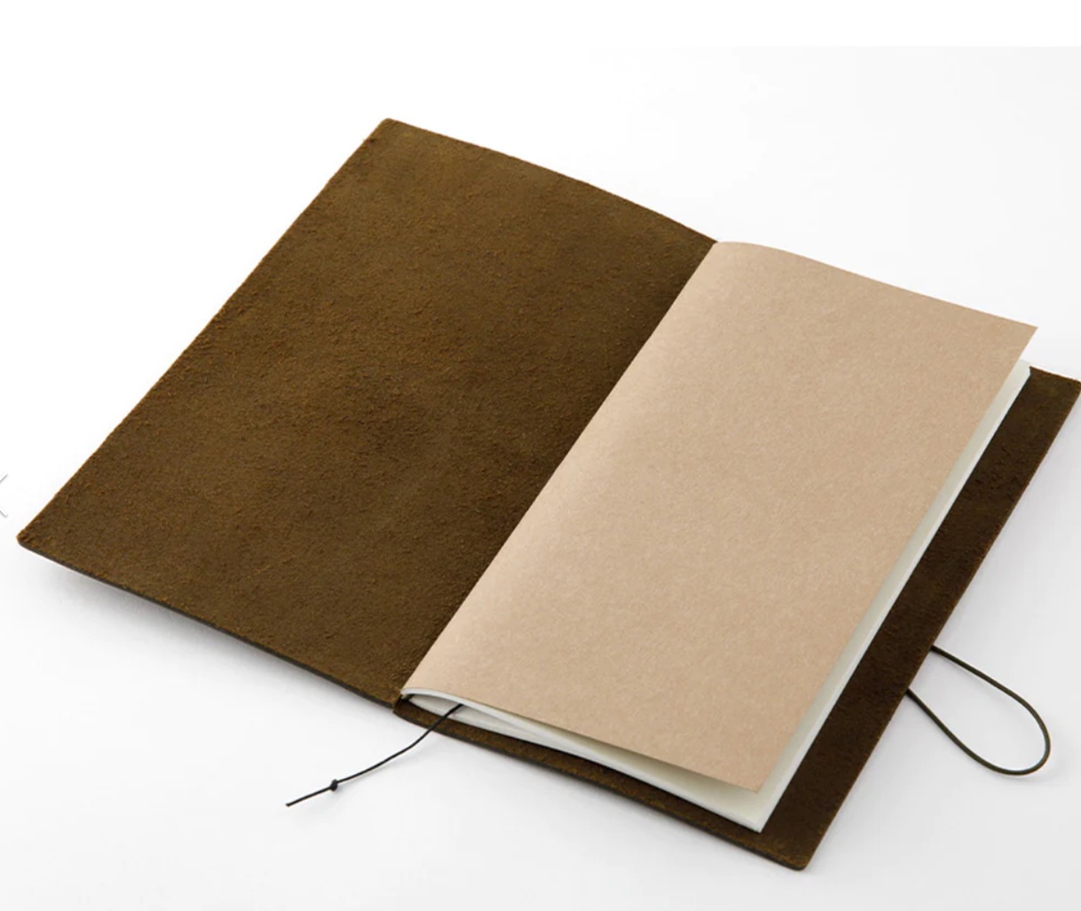 Traveler's Company Leather Notebook Olive Passport Size