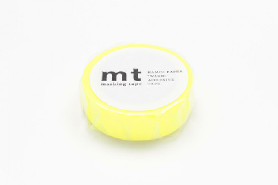 MT shocking yellow washi tape