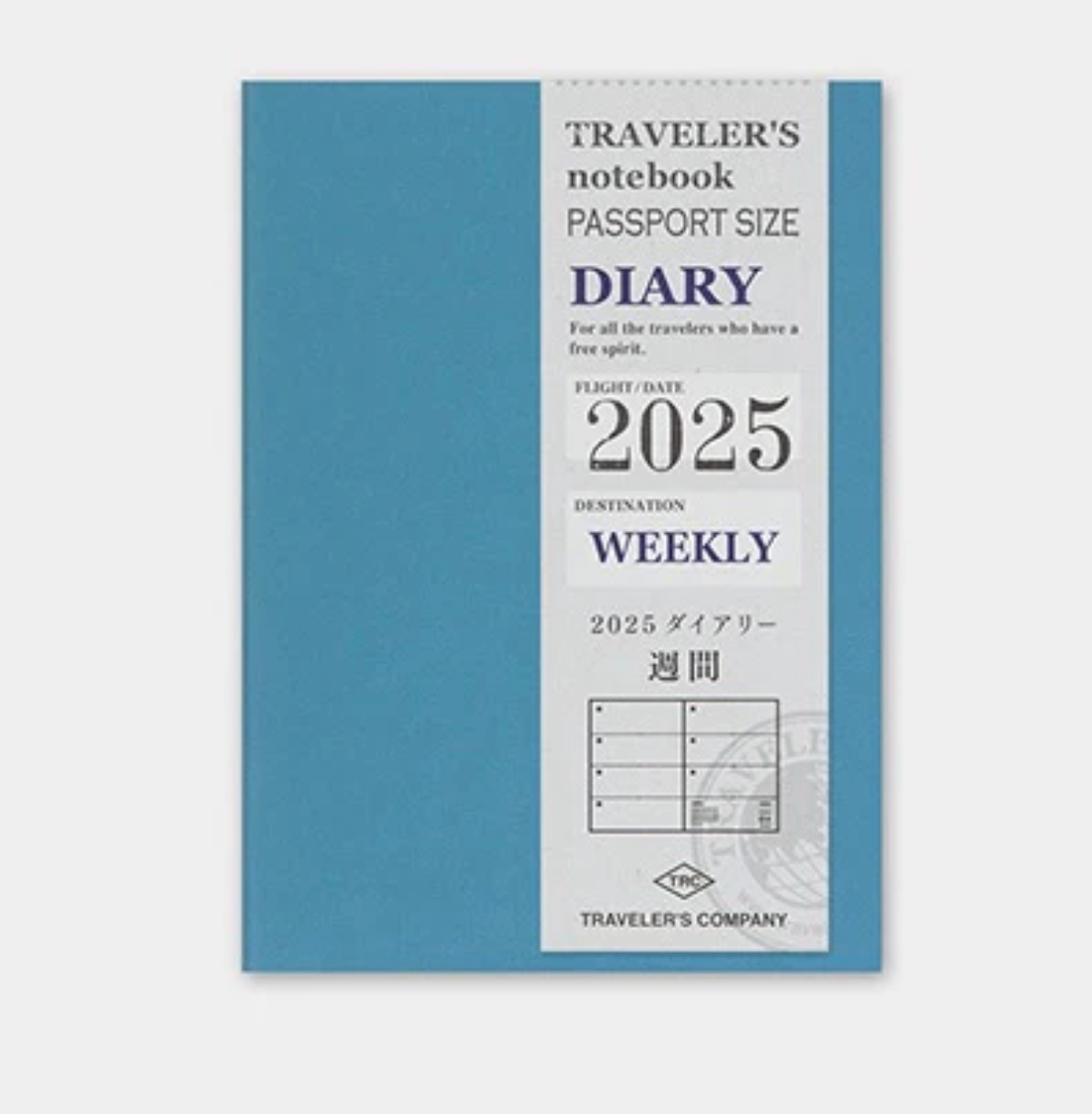 TRAVELER'S Notebook Passport Refill: 2025 Diary Weekly Passport Size