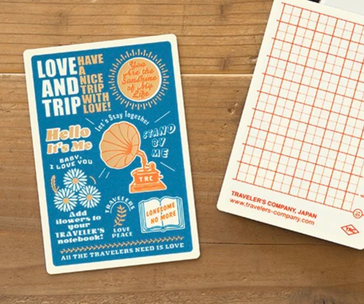 TRAVELER'S Notebook Passport Refill: LOVE AND TRIP Plastic Sheet 2025