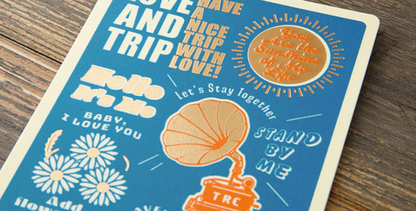 TRAVELER'S Notebook Passport Refill: LOVE AND TRIP Plastic Sheet 2025