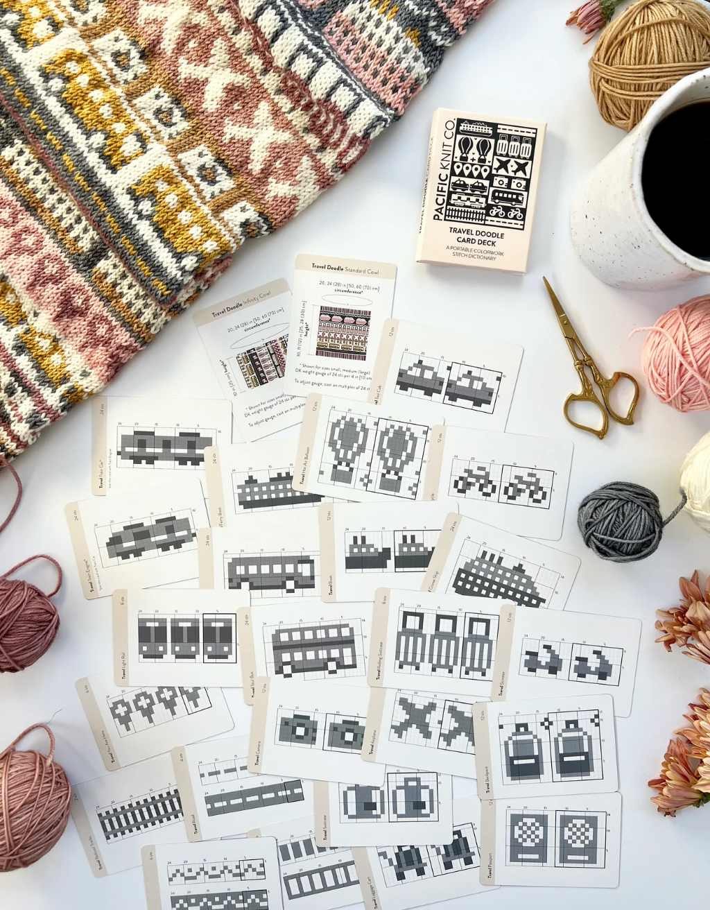 Travel Doodle Deck by Pacific Knit Co